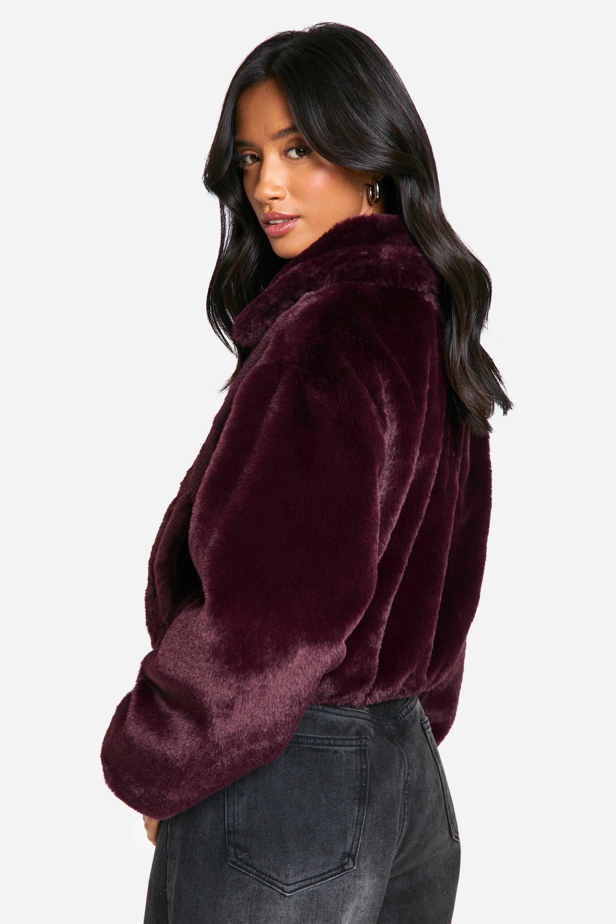 Petite Short Faux Fur Jacket