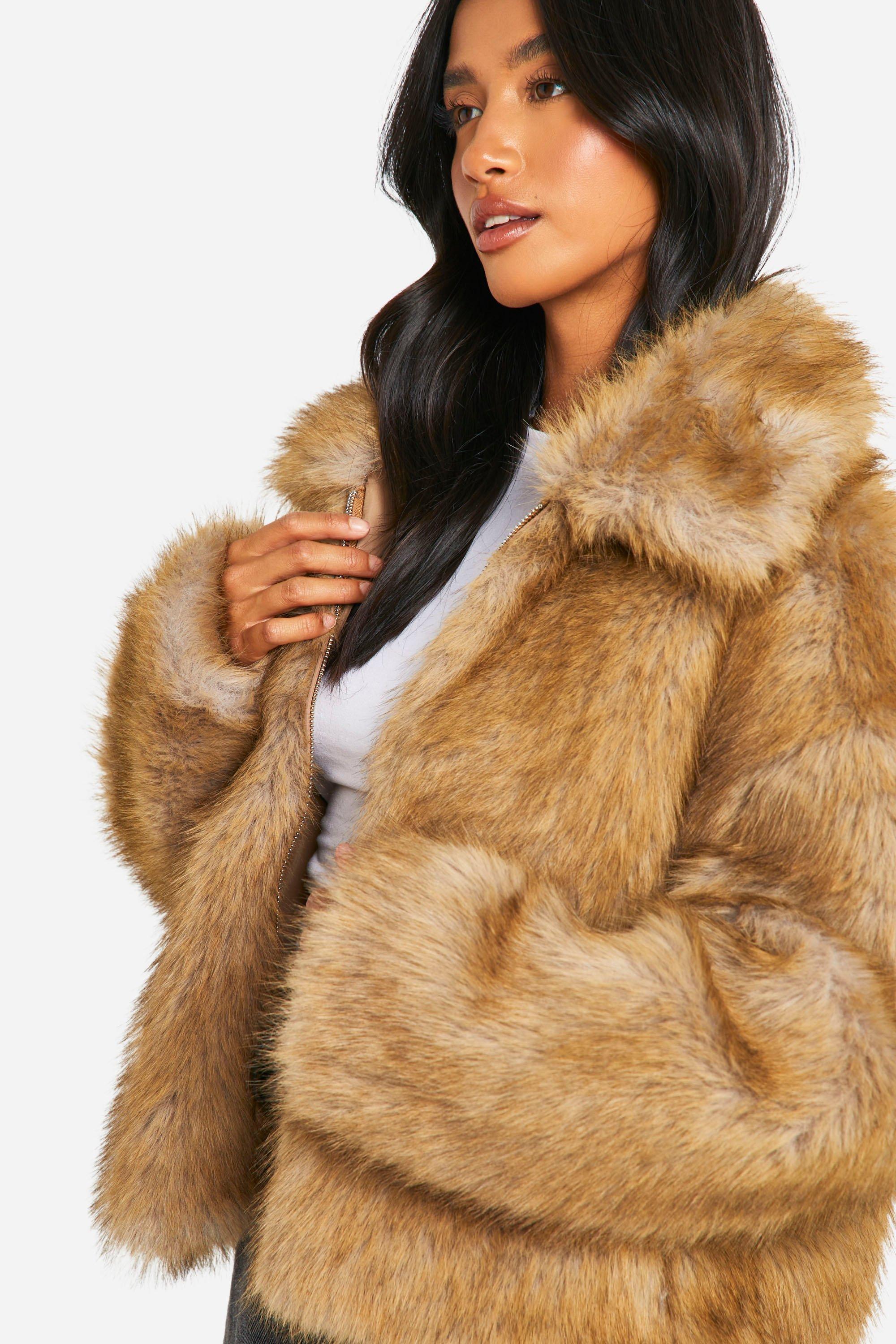 Missguided faux fur coat on sale