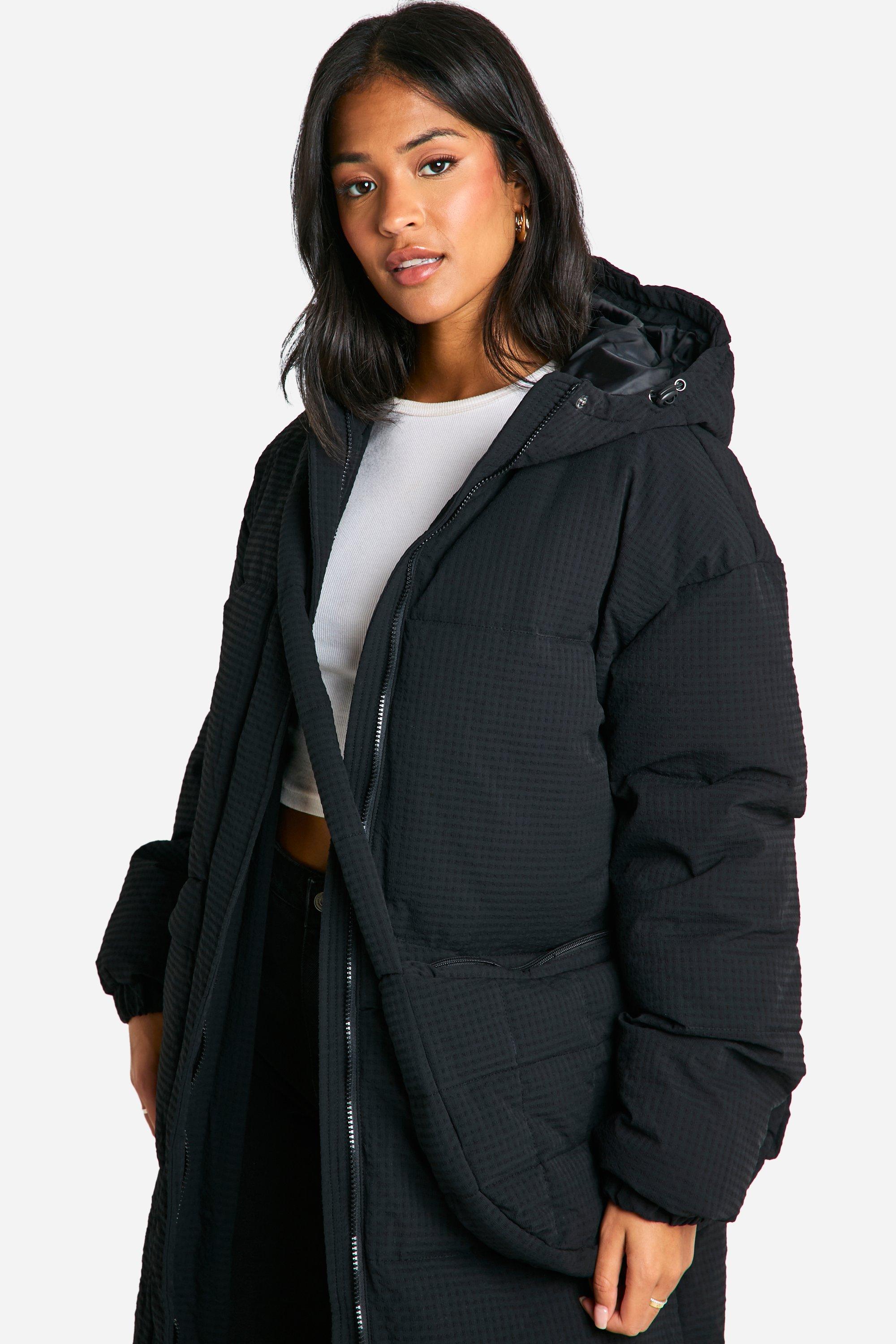 Womens tall puffer coats sales