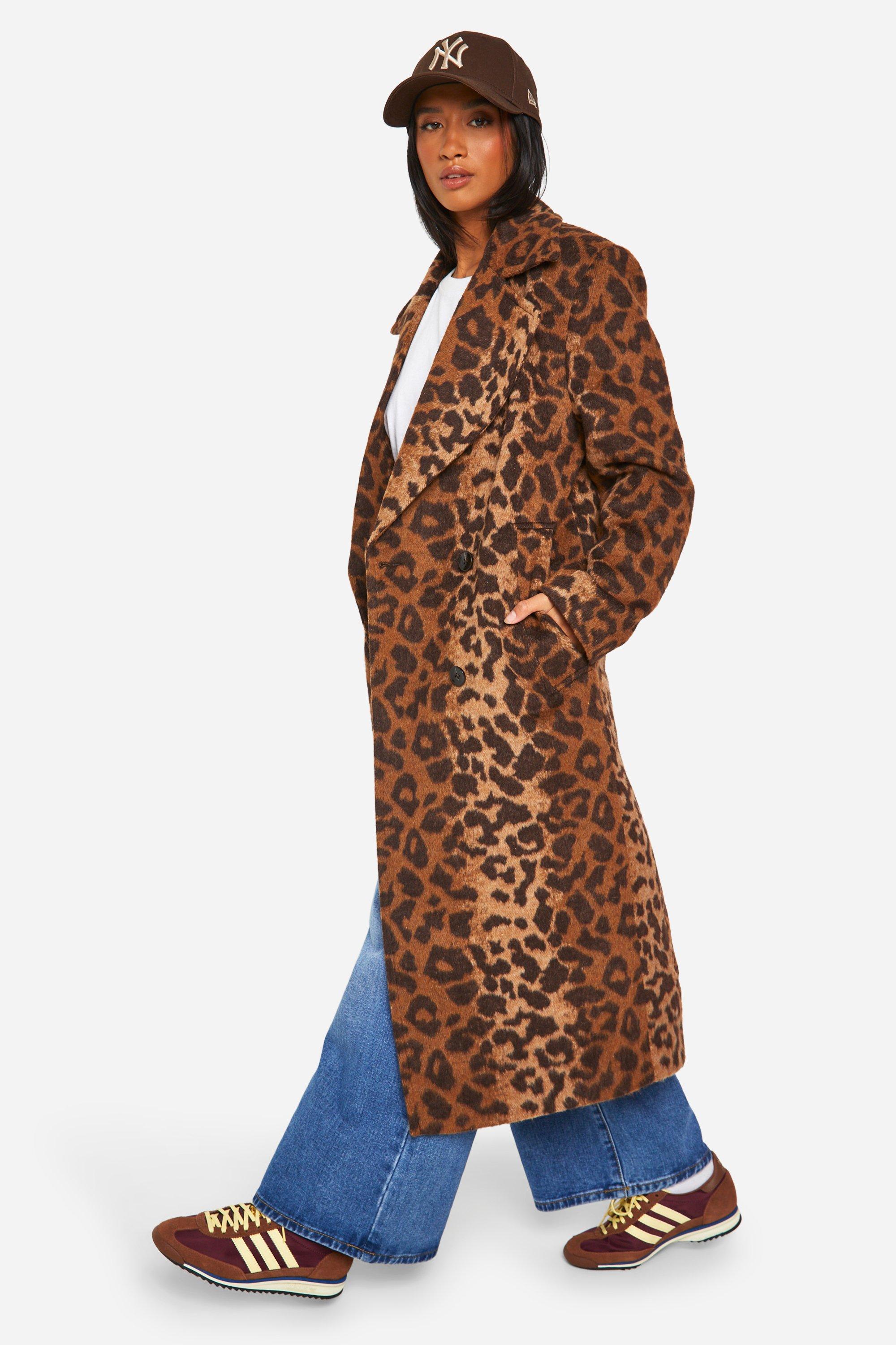 Petite leopard coat hotsell