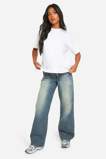 Maternity Basic High Waisted Boyfriend Jeans ice blue