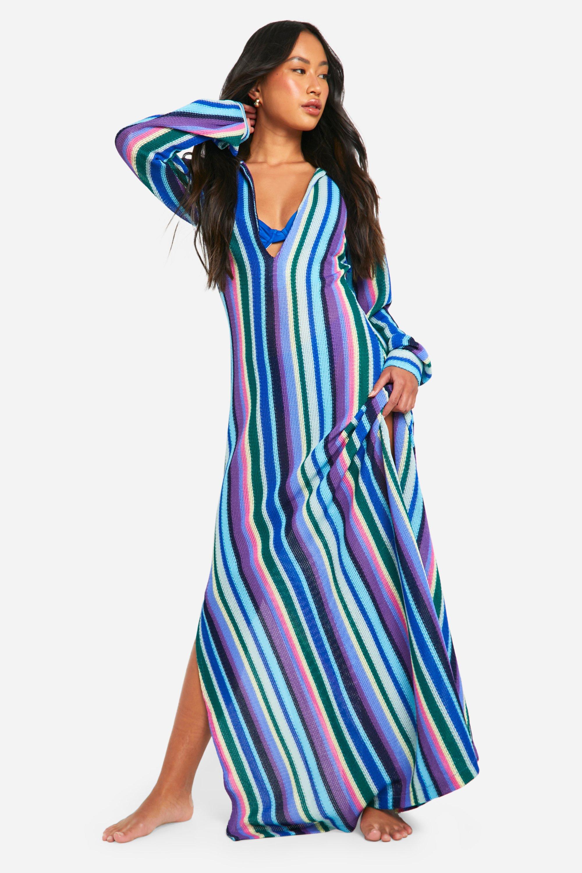 Multi coloured dress boohoo best sale