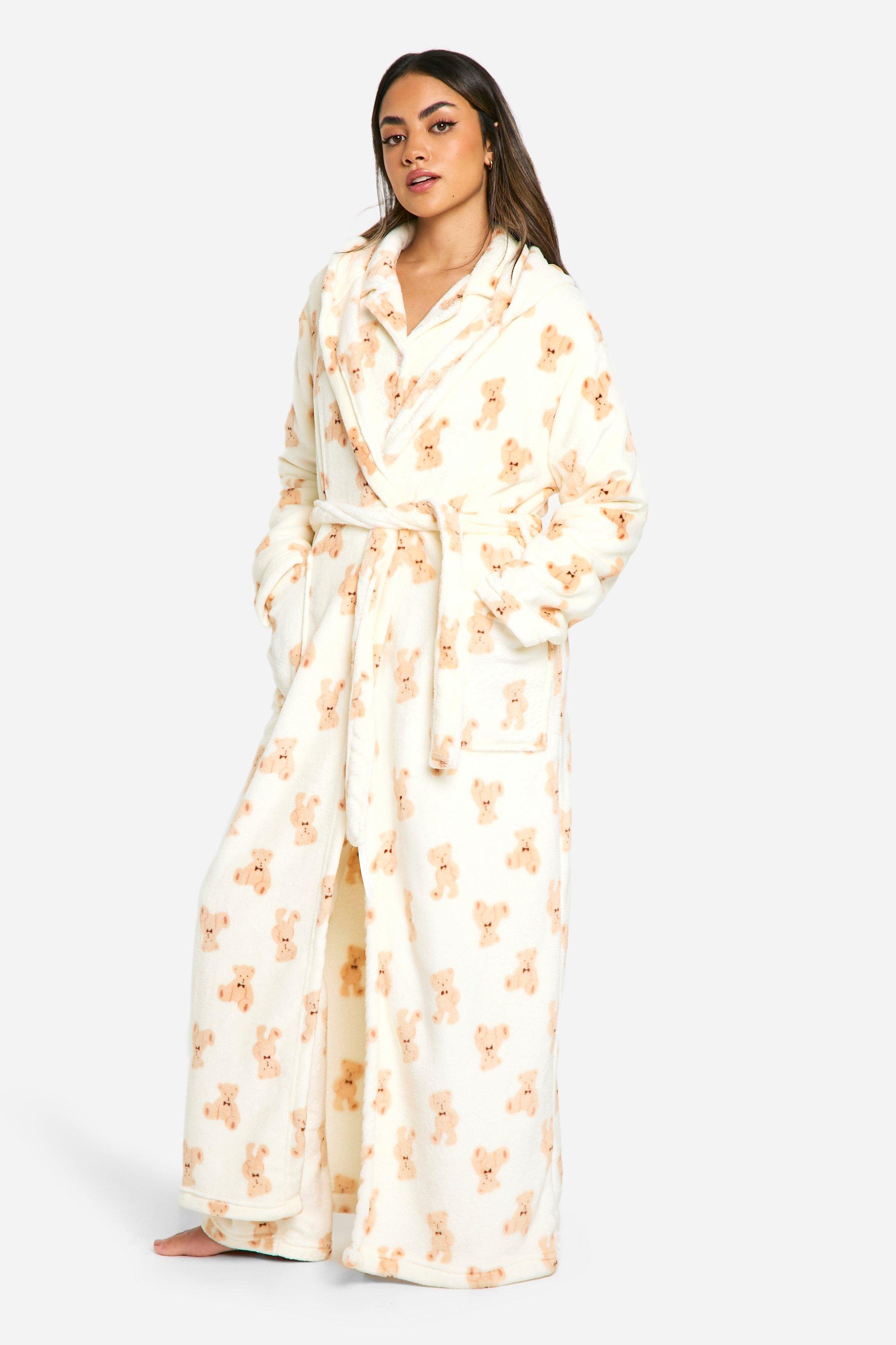 Bear Fleece Maxi Dressing Gown