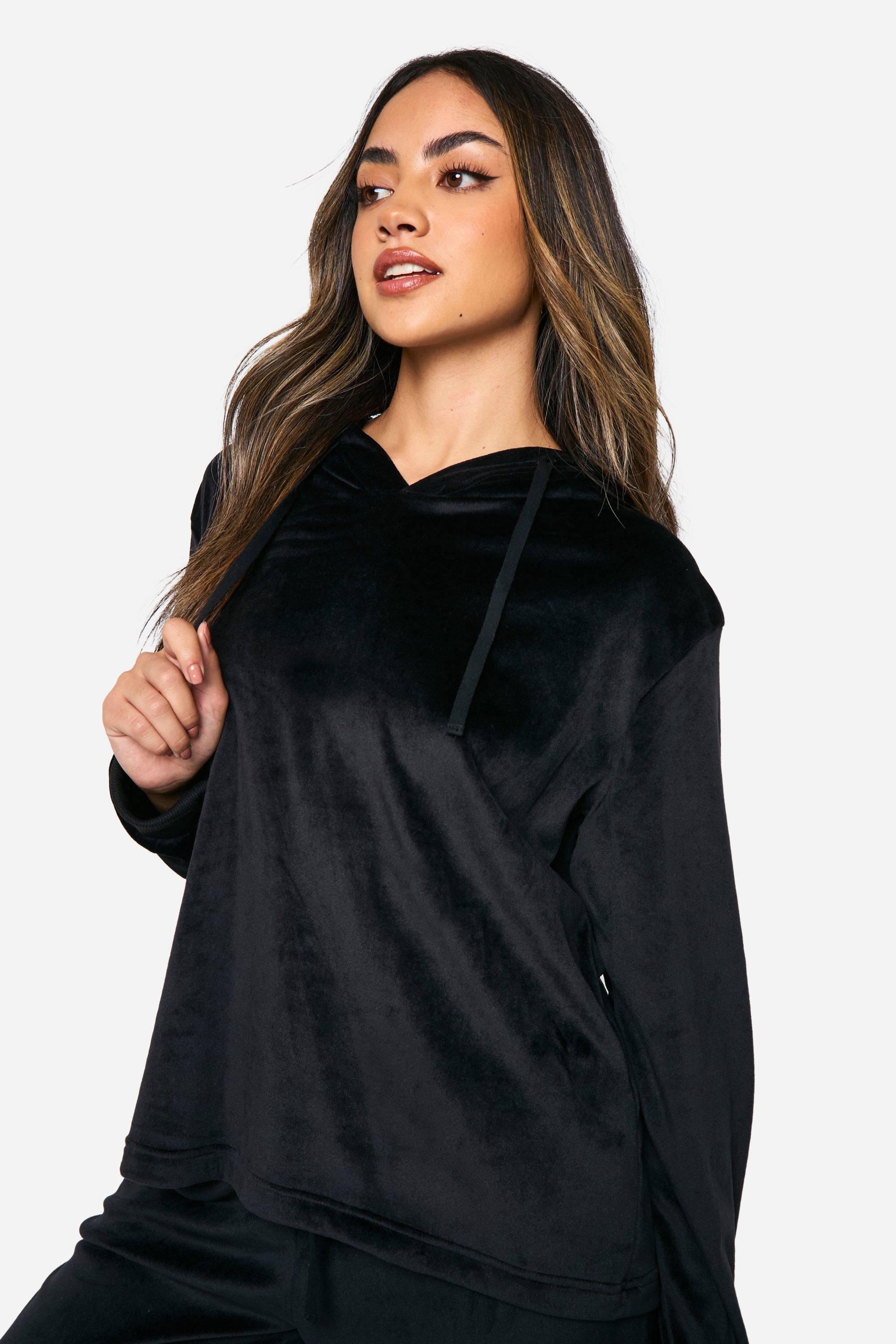 Velour hoodie set sale