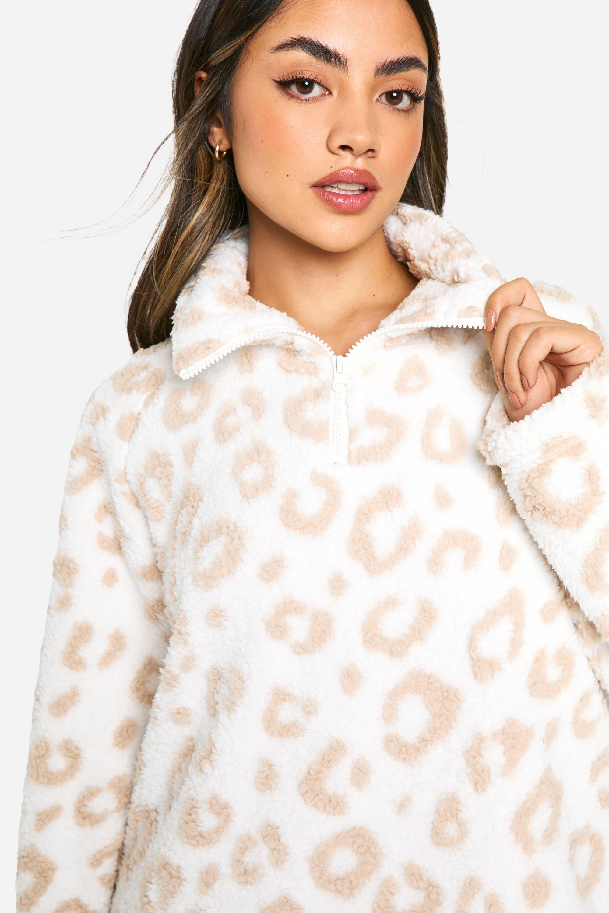 Cream zip fleece hotsell