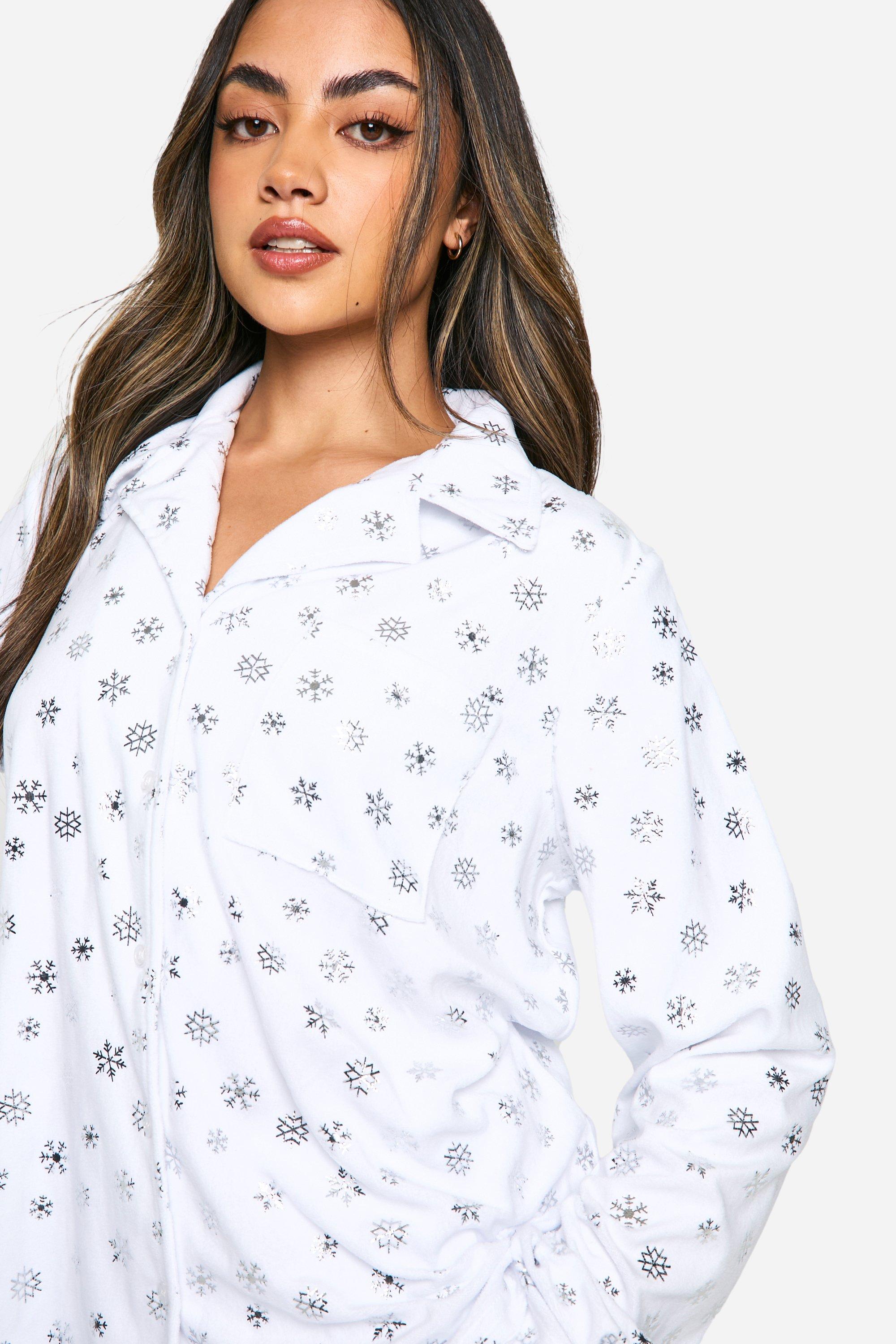 Boohoo fleece pyjamas hotsell