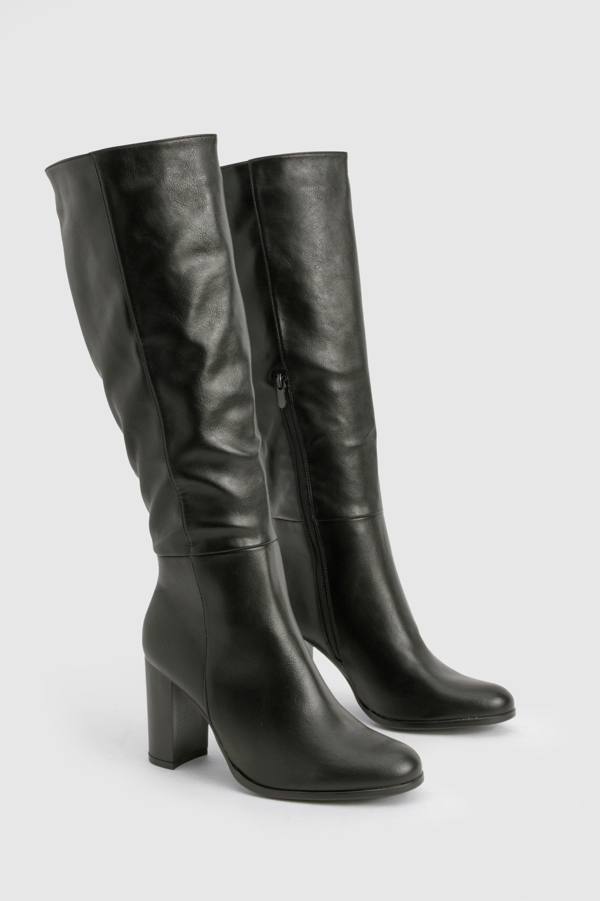Boohoo patent boots sale