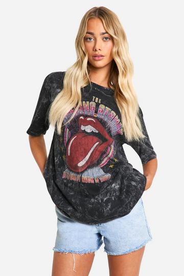 Rolling Stone Graphic Oversized T-shirt charcoal