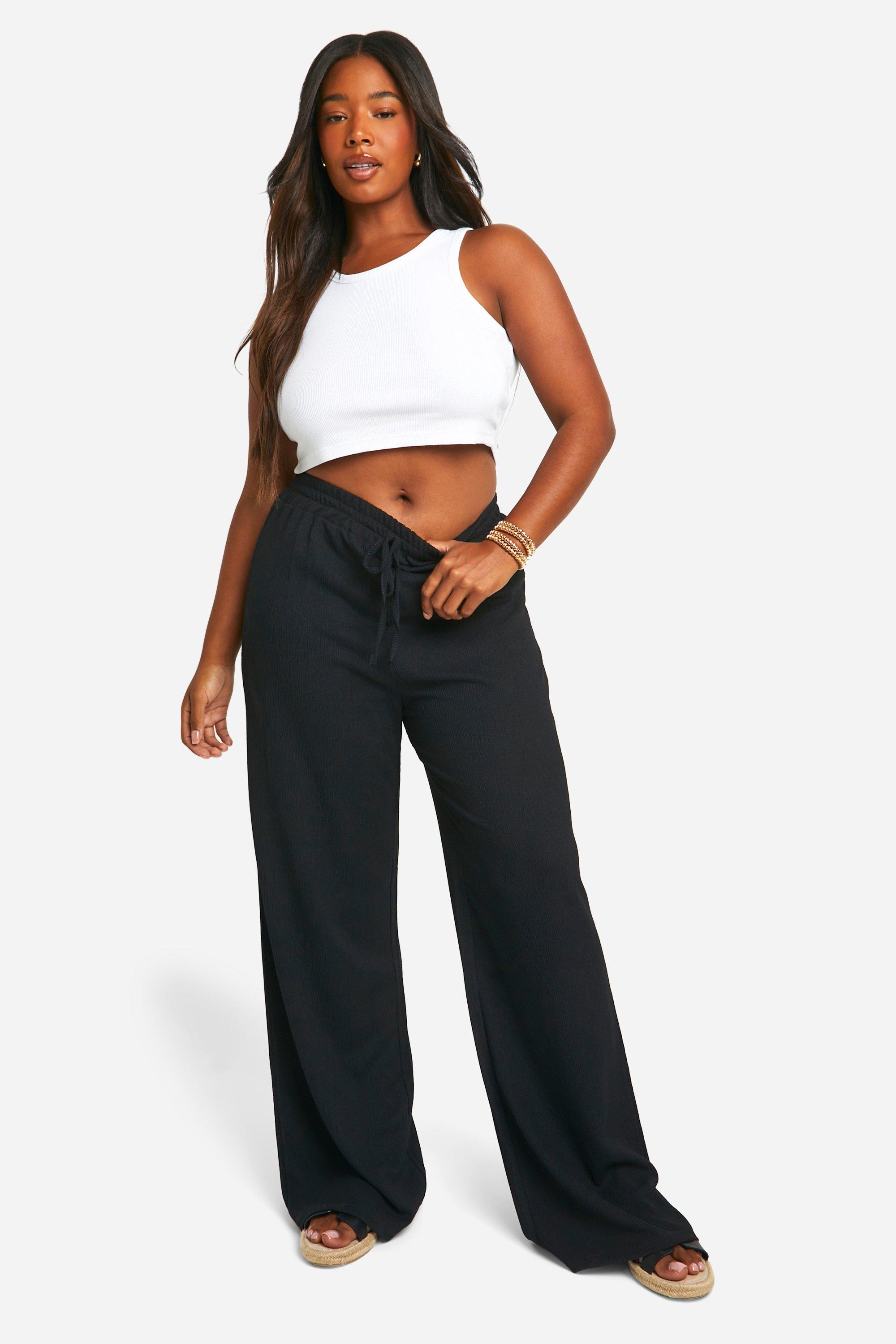 Pantalon taille haute grande taille femme hotsell