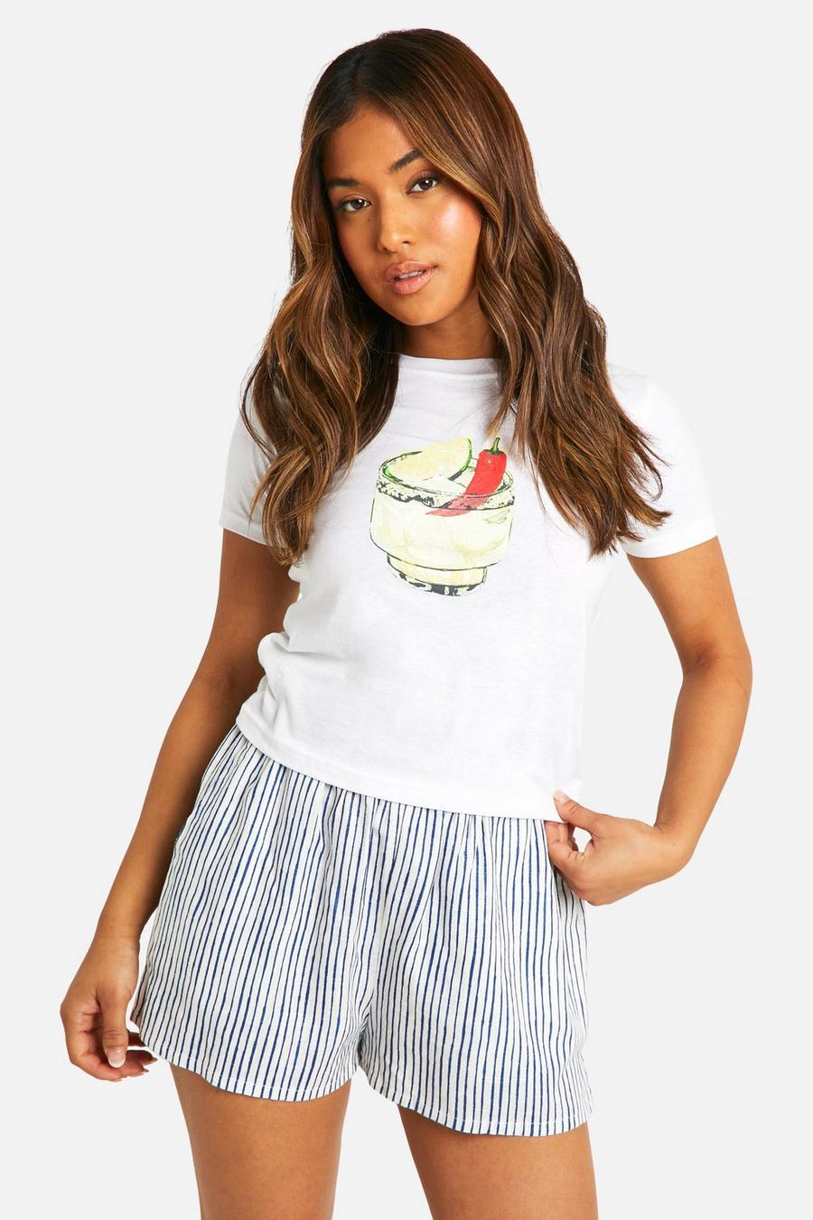 White Petite Spicy Marg Baby T-shirt image number 1