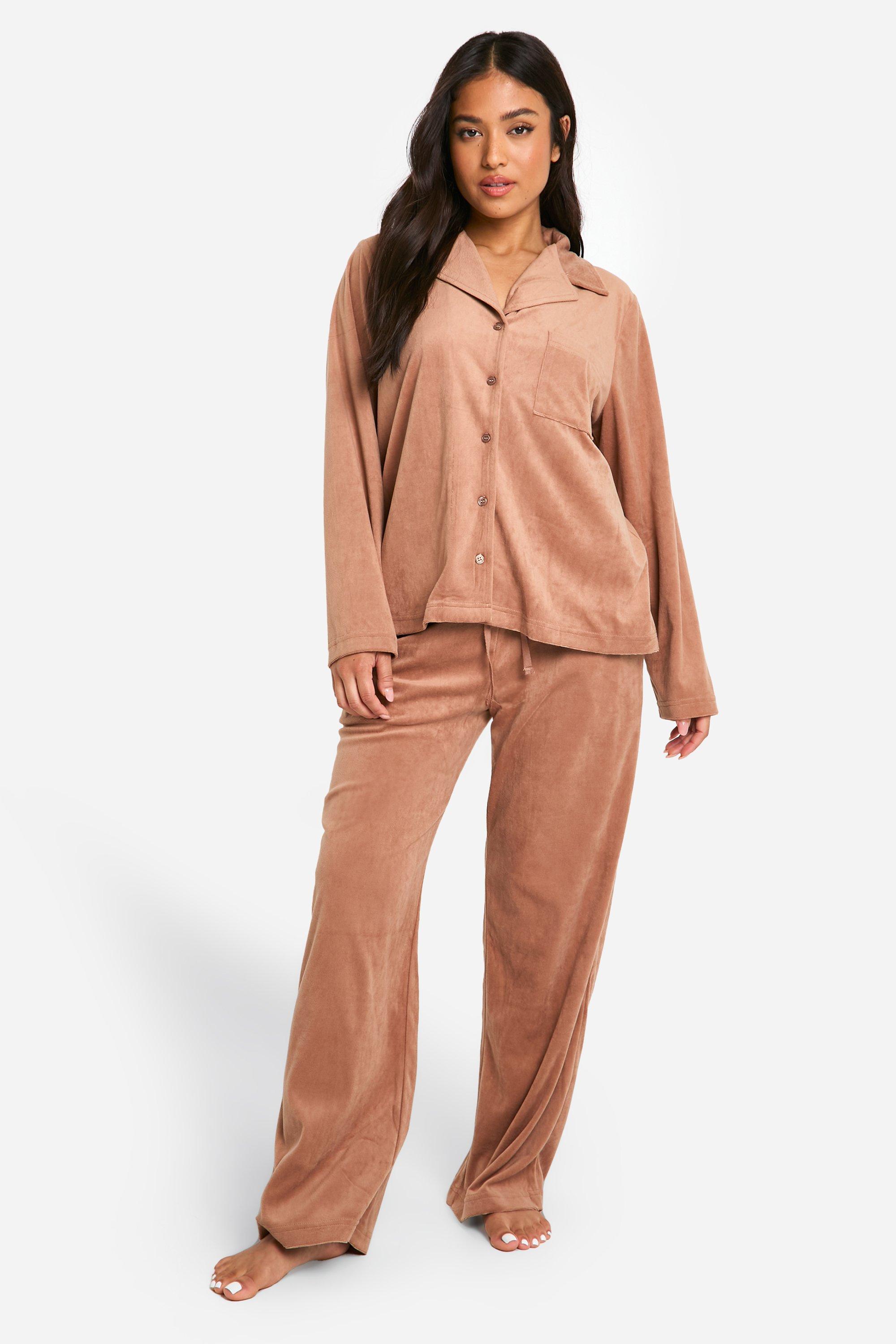 Petite fleece pajama sets sale