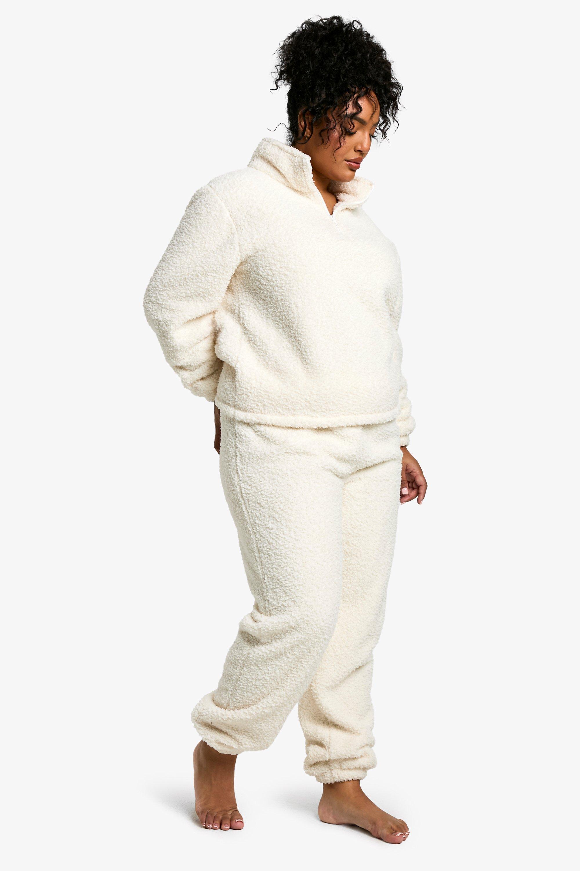 Cream sweat set hotsell
