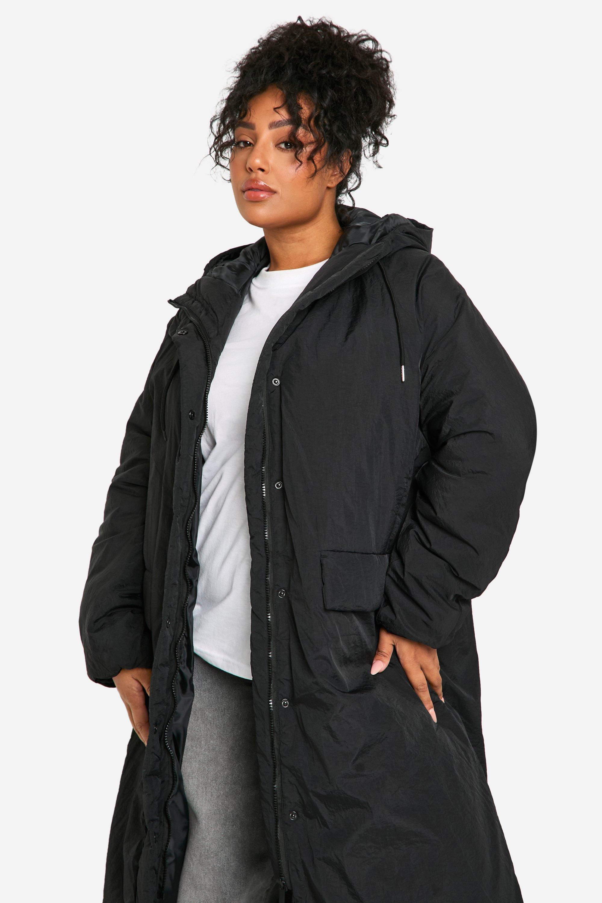 Parka Plus Size maxi imbottito