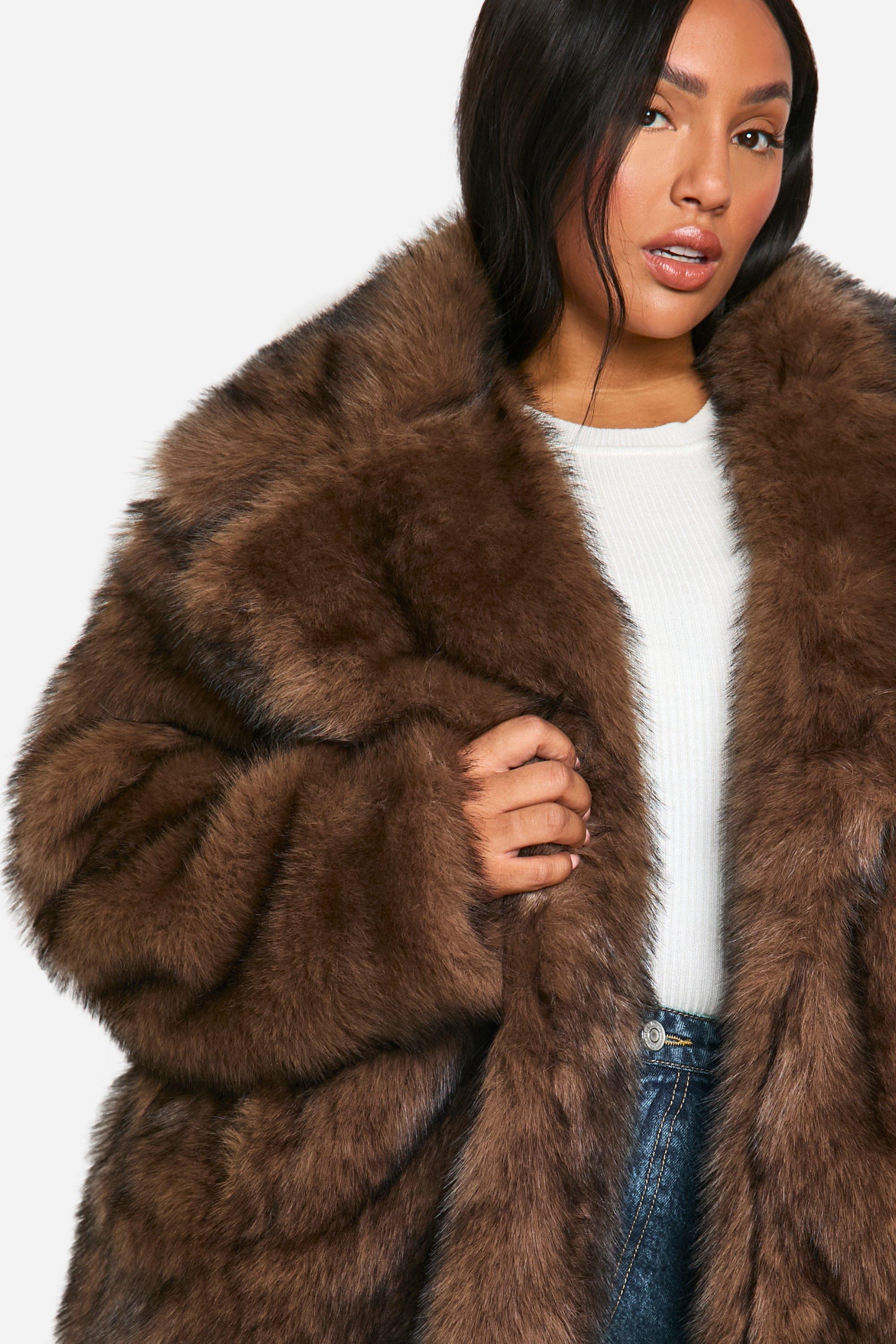 Manteau fourrure grande taille hotsell
