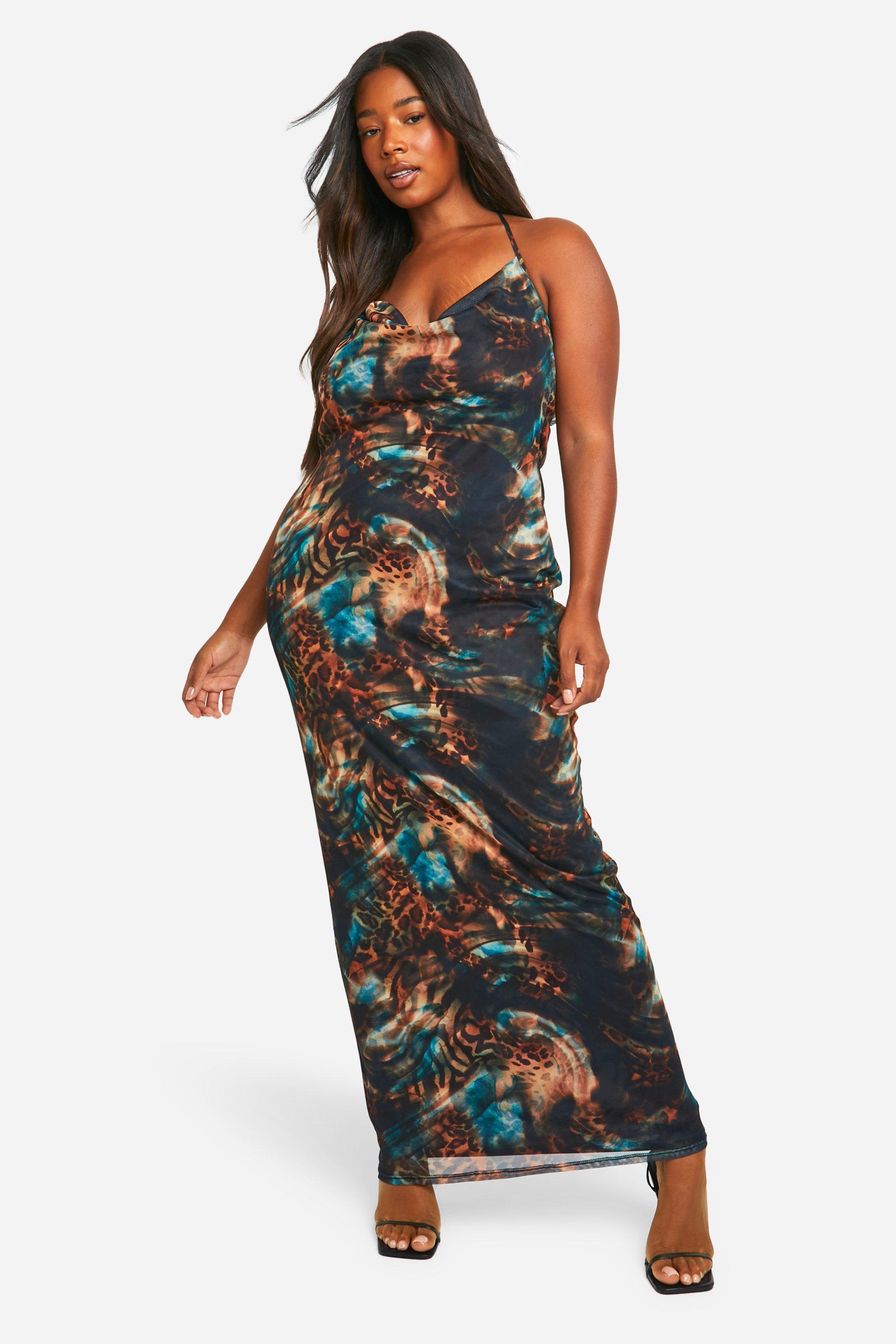 Animal maxi dress hotsell