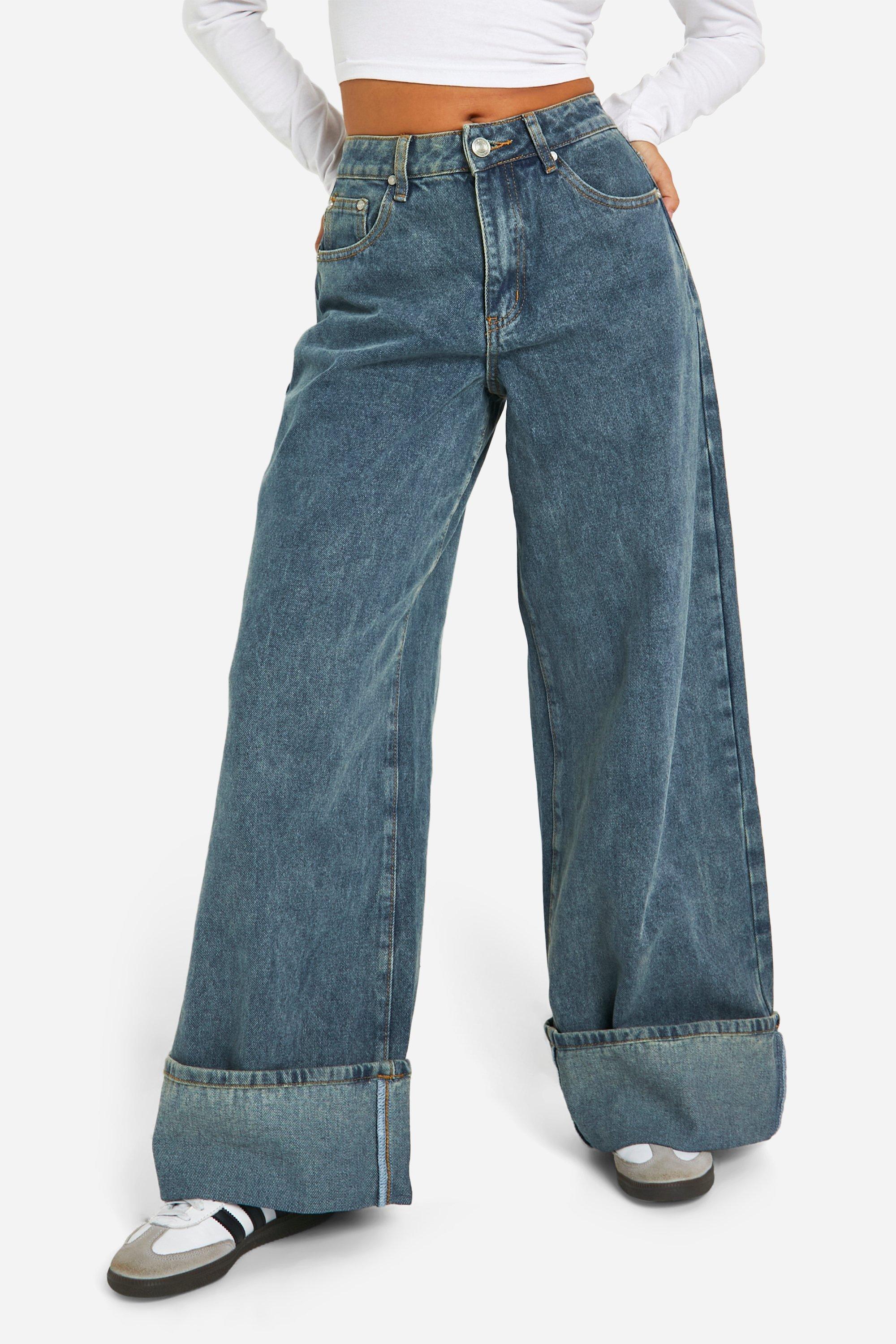 The Triple Up Wide Cuff Jean