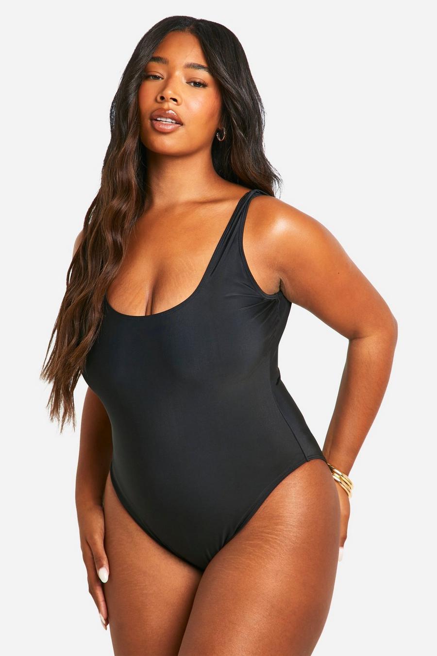 Black Plus Essentials Swimsuit image number 1