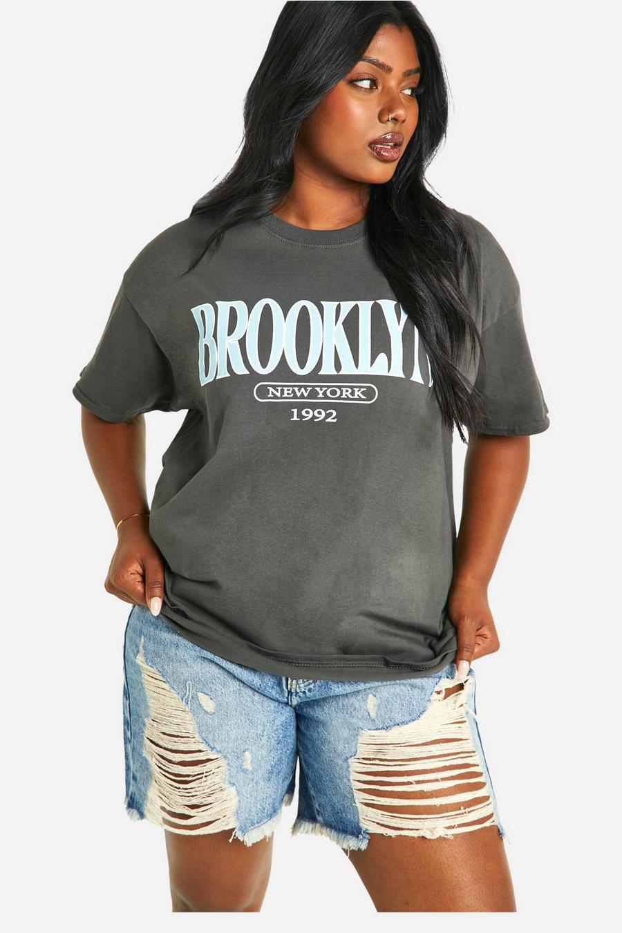 Charcoal Plus Brooklyn Oversized T-shirt  image number 1