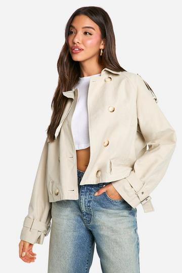 Short Trench Coat stone