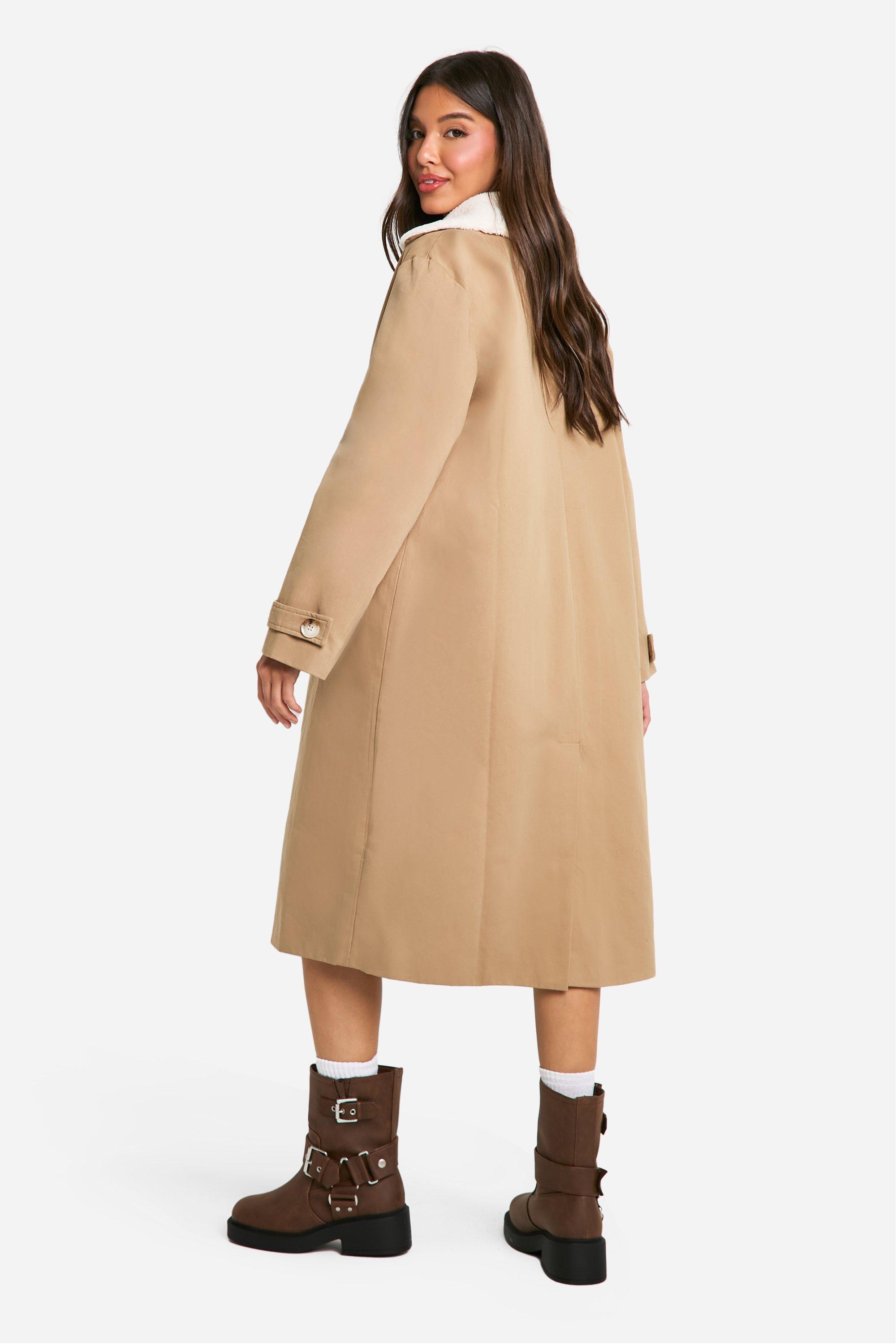 Boohoo borg coat best sale