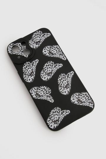 Cowboy Hat Print Phone Case black