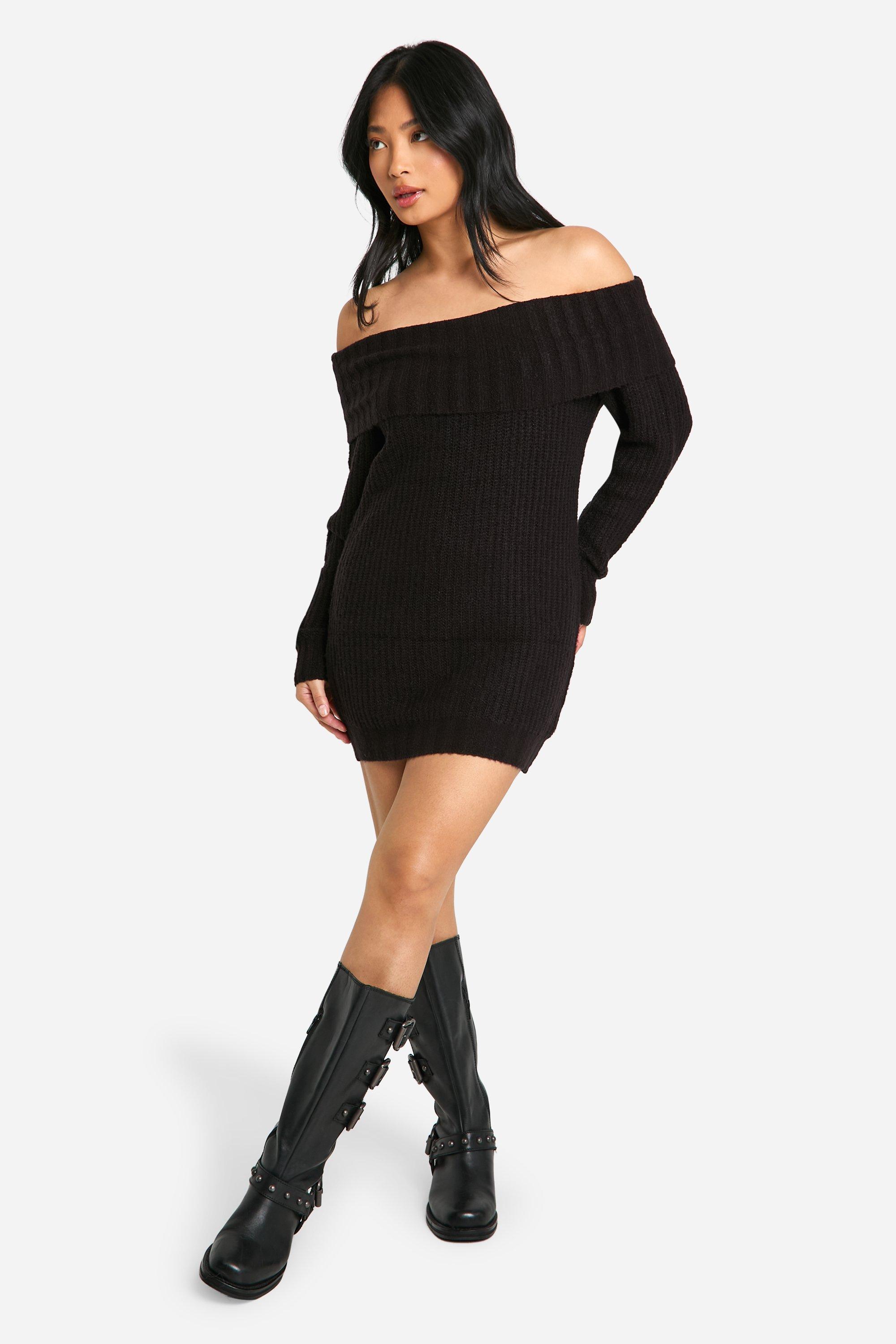 Petite Two Tone Rib Knit Cropped Sweater | boohoo USA