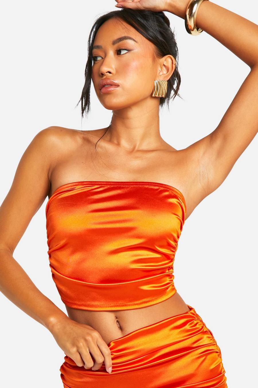 Orange Disco Bandeau Top