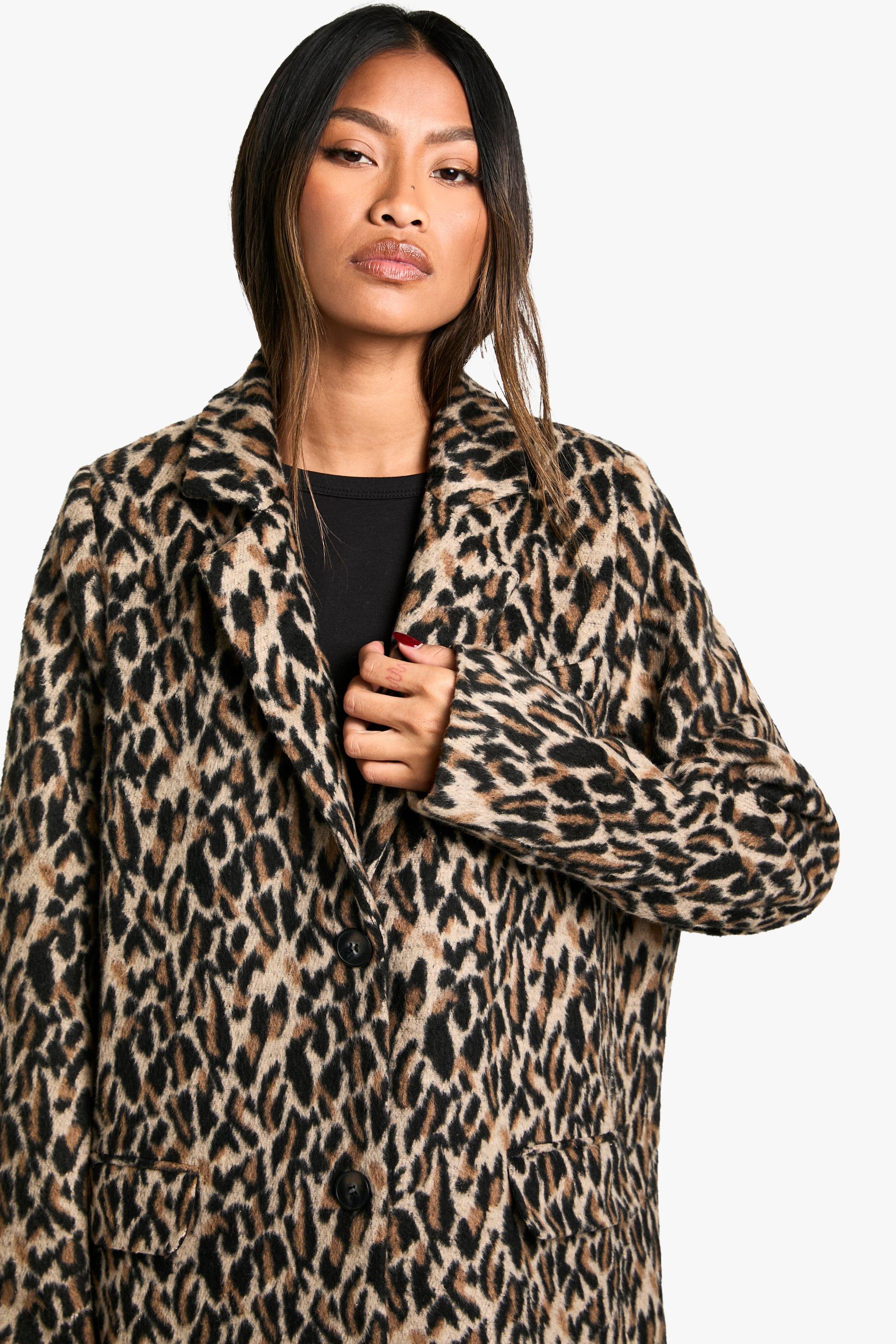Leopard print blazer new look best sale