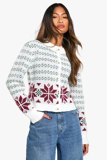 Premium Christmas Fairisle Oversized Knitted Sweater green