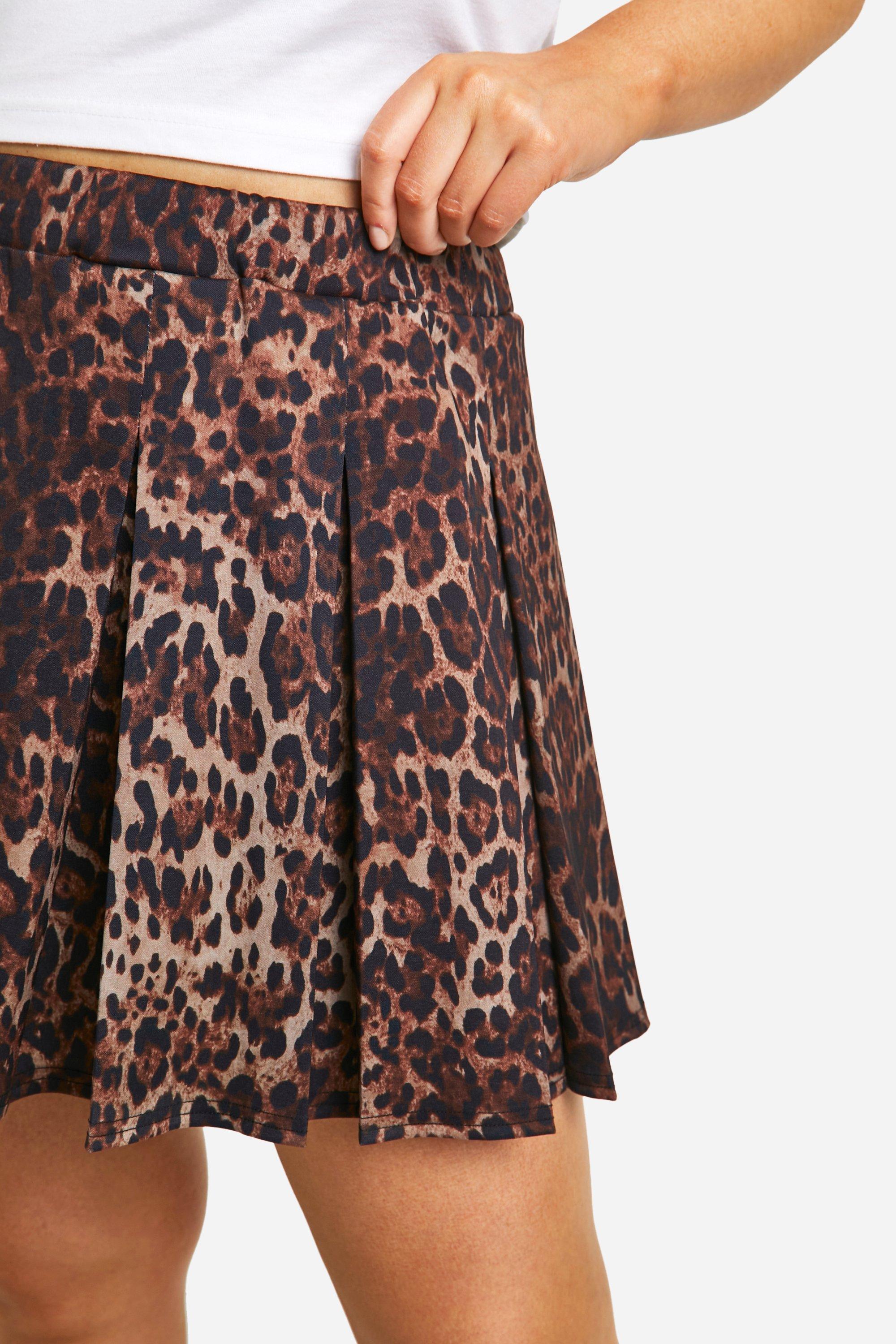 Cheetah print tennis skirt best sale