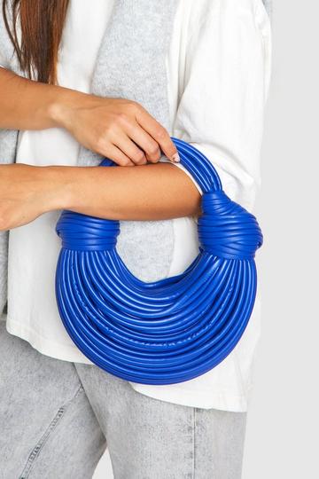 Knot Detail Strappy Grab Bag cobalt