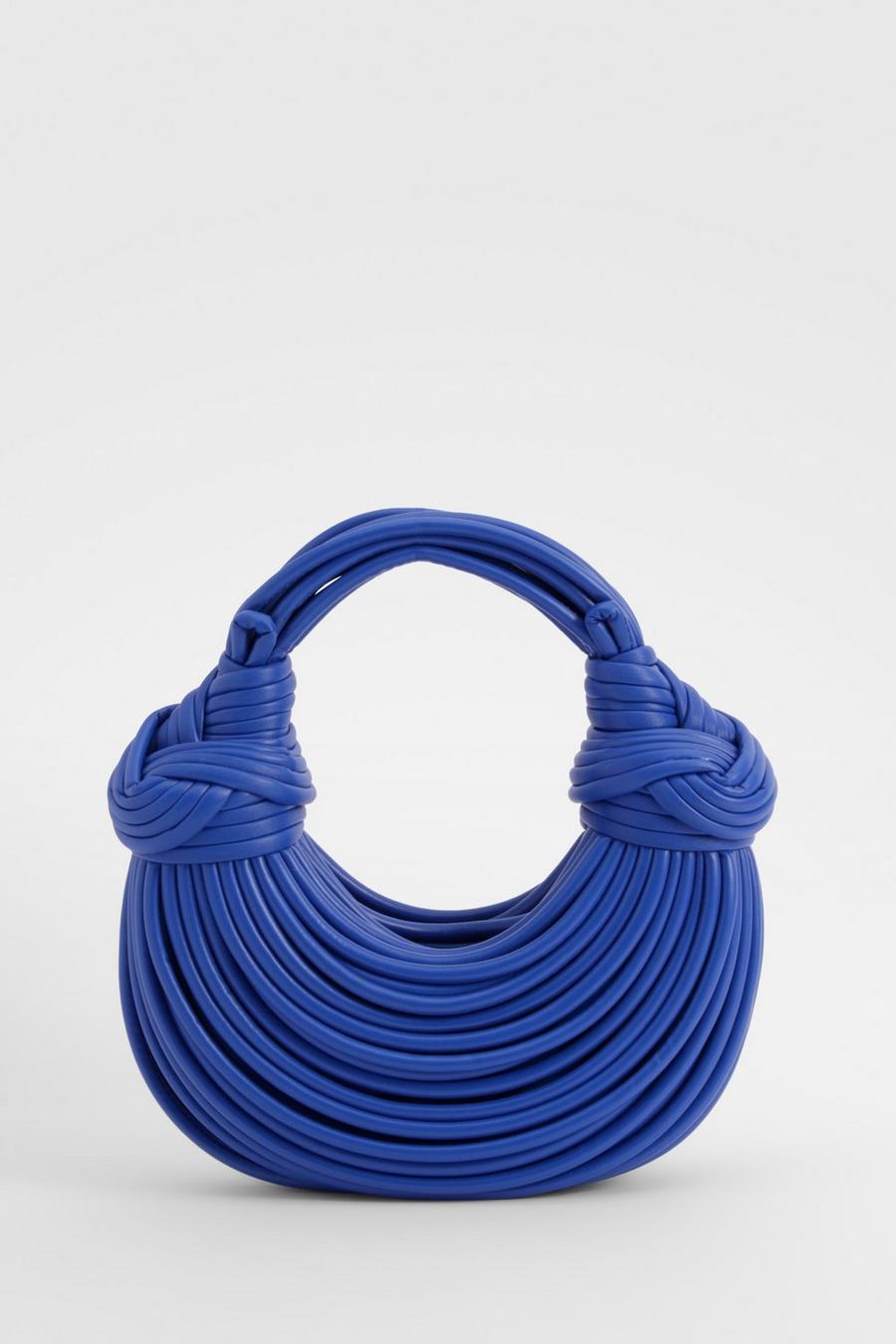 Cobalt Knot Detail Strappy Grab Bag
