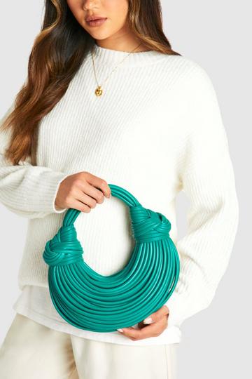 Green Knot Detail Strappy Grab Bag