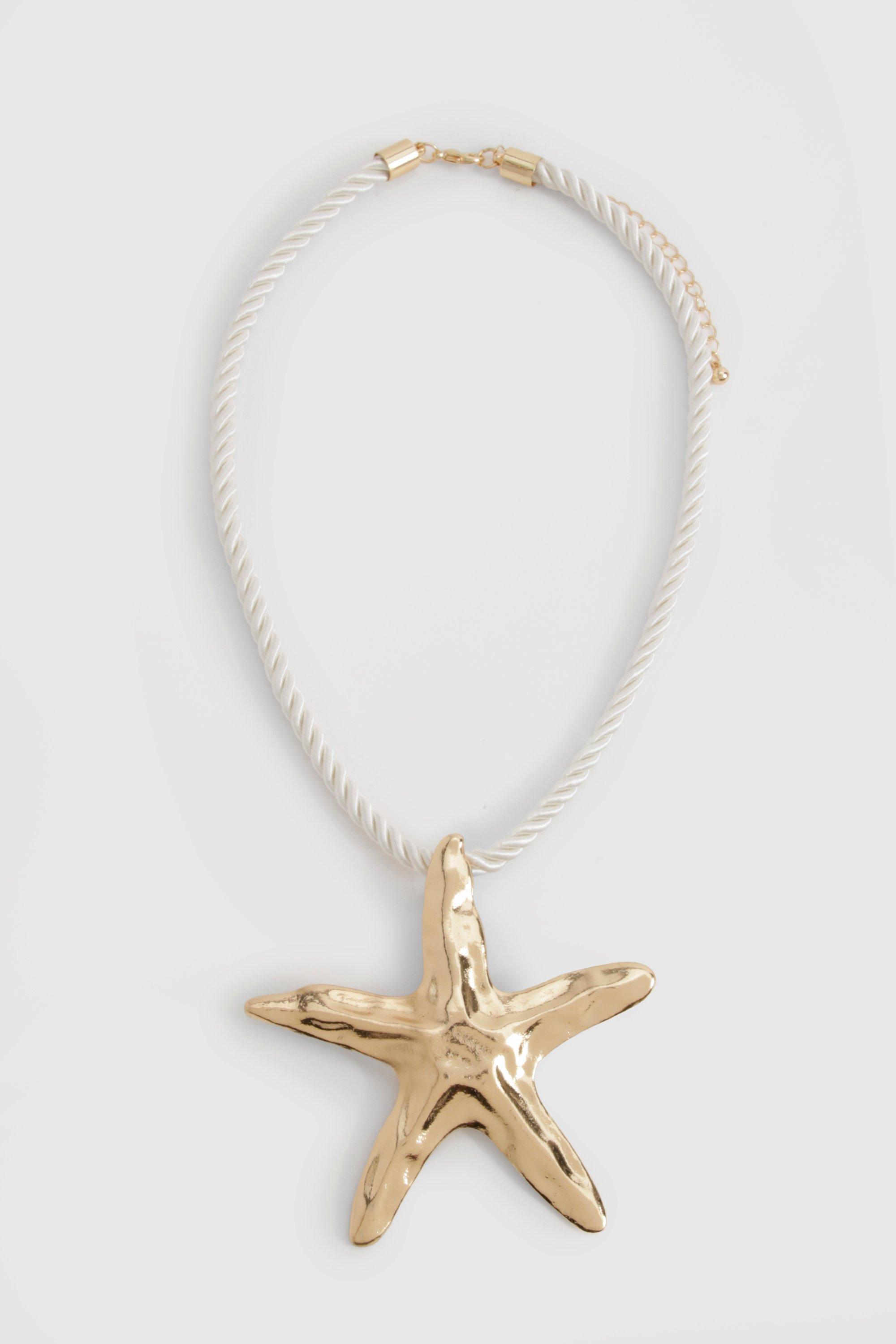 ★as''on★SEASTAR NECKLACE★正規品/韓国送料込 Starfish Pendant Rope Necklace | boohoo USA