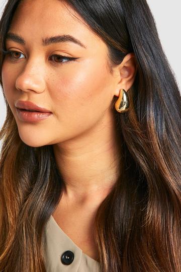 3 Pack Tear Drop Earrings gold