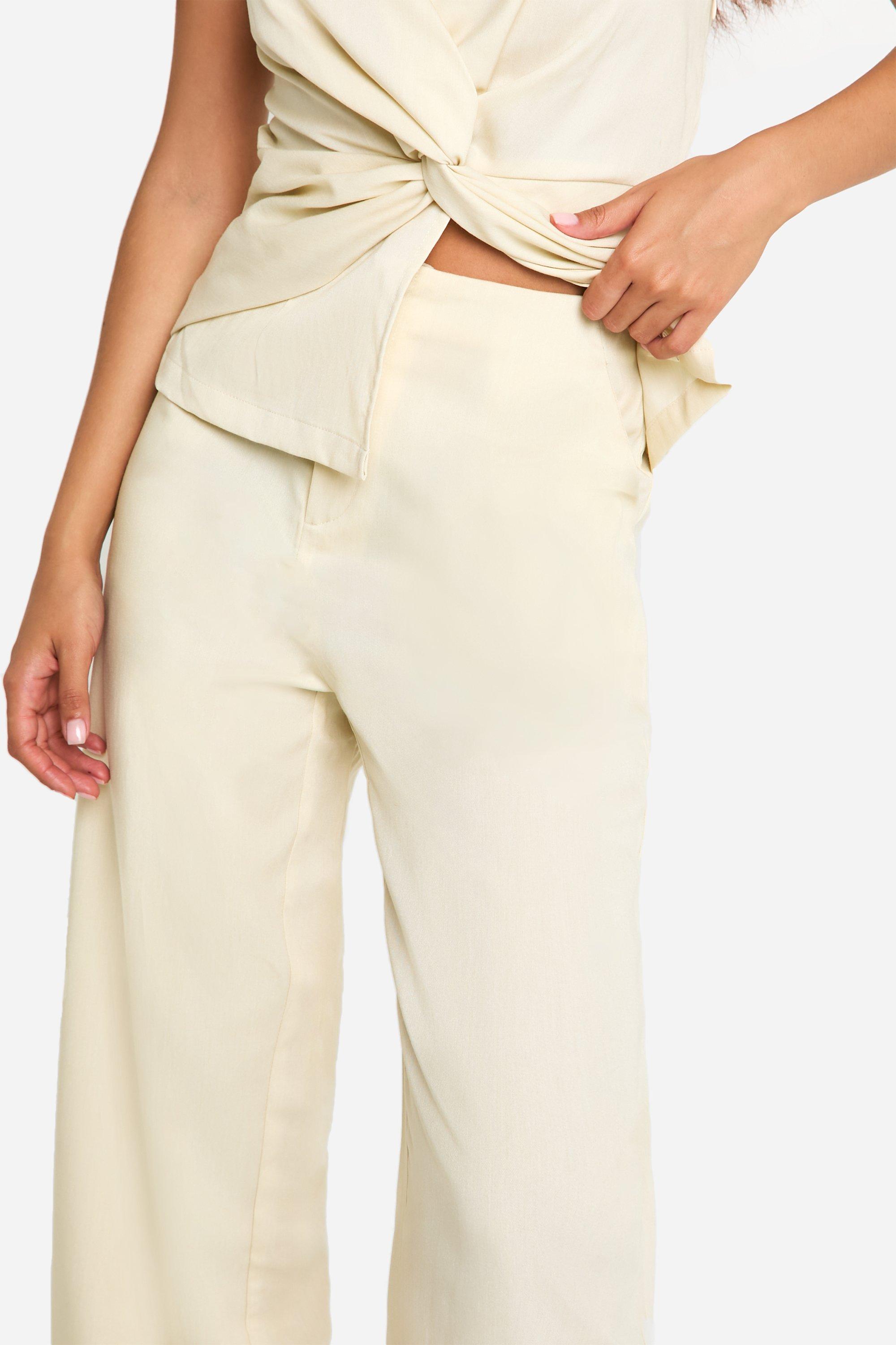 High waisted trousers boohoo deals