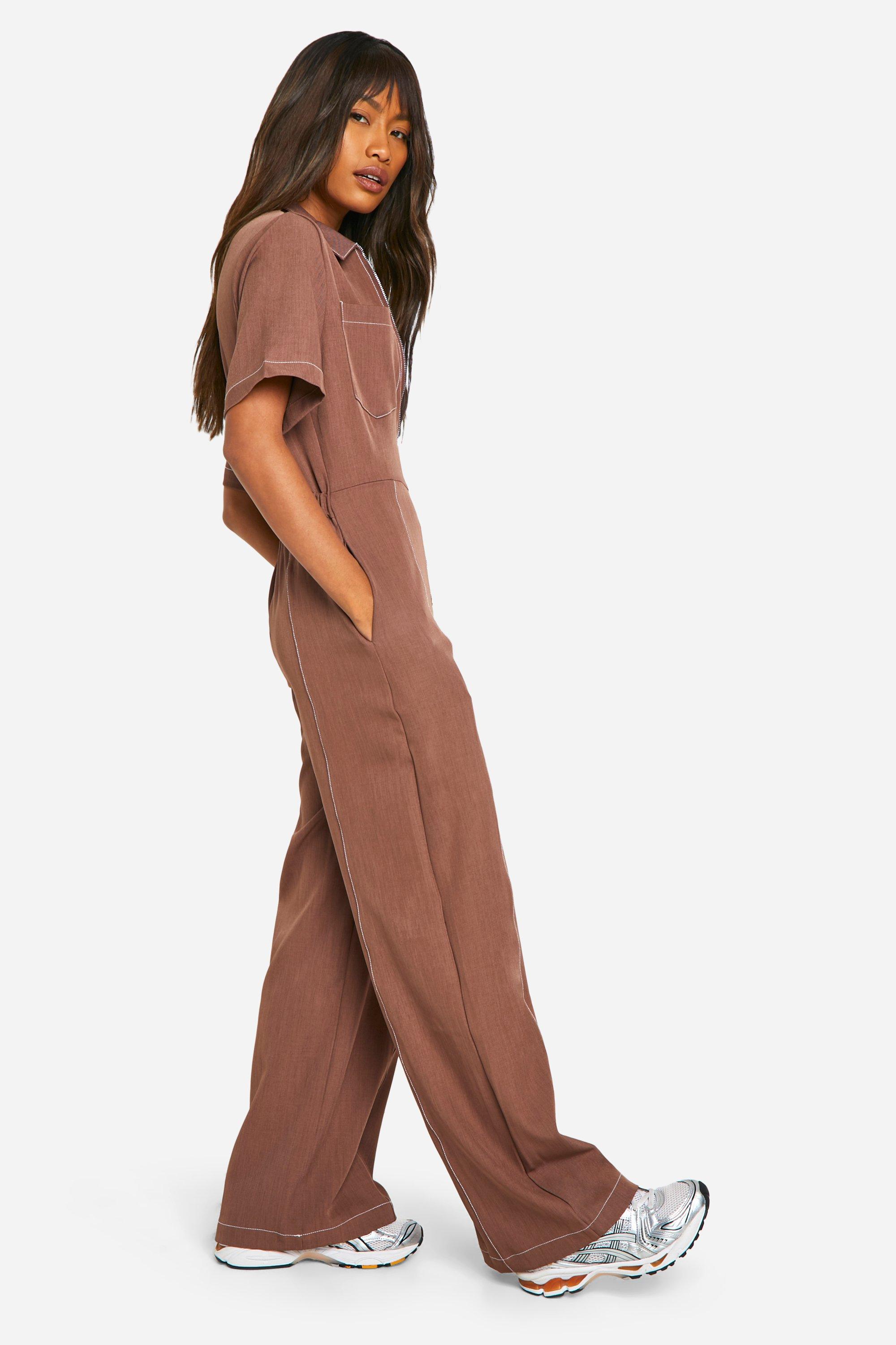 Zip Utility Jumpsuit boohoo USA