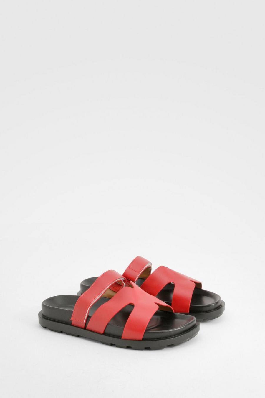 Red Cut Out Detail Slides