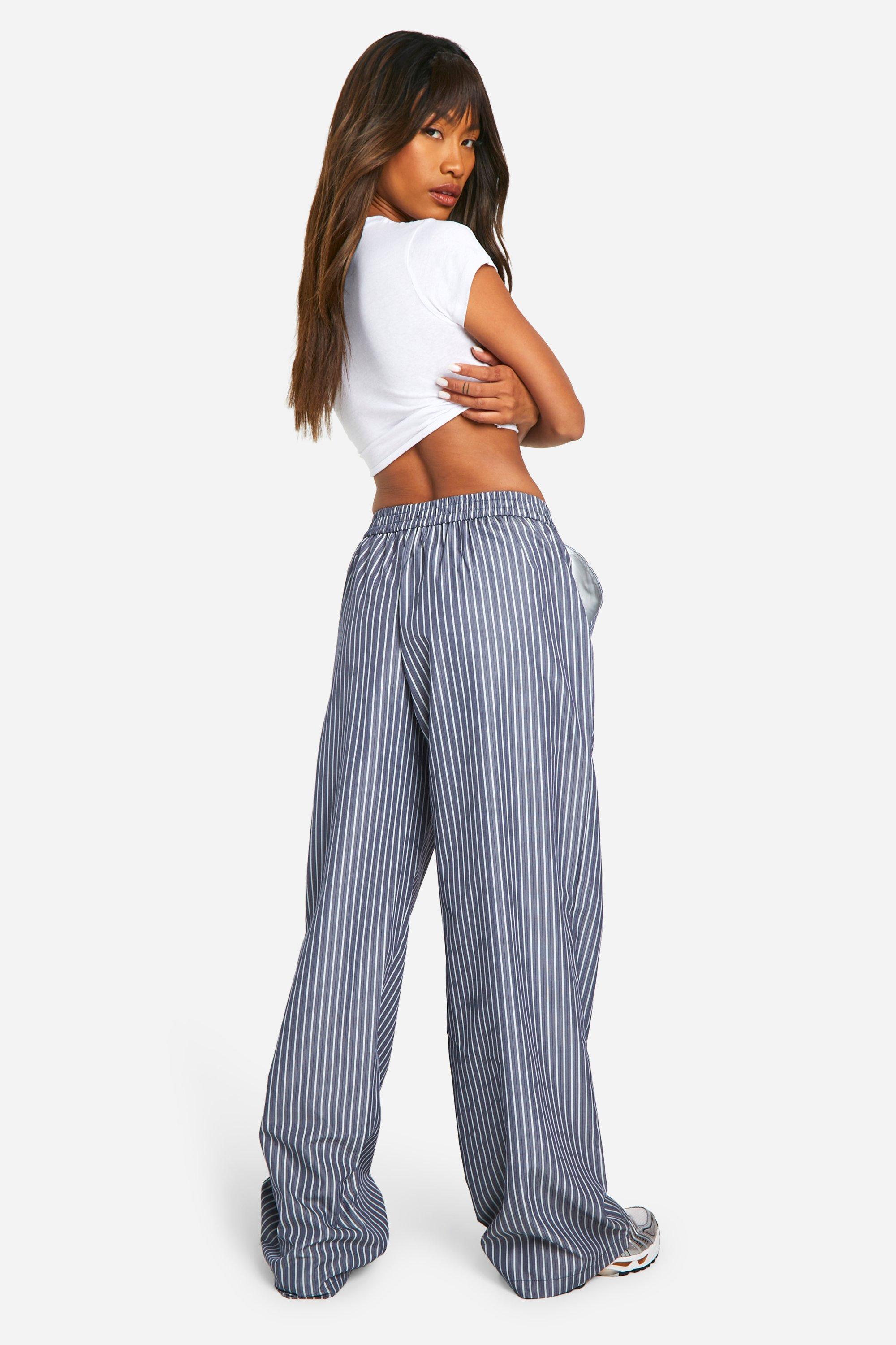 Elasticated straight leg trousers hotsell