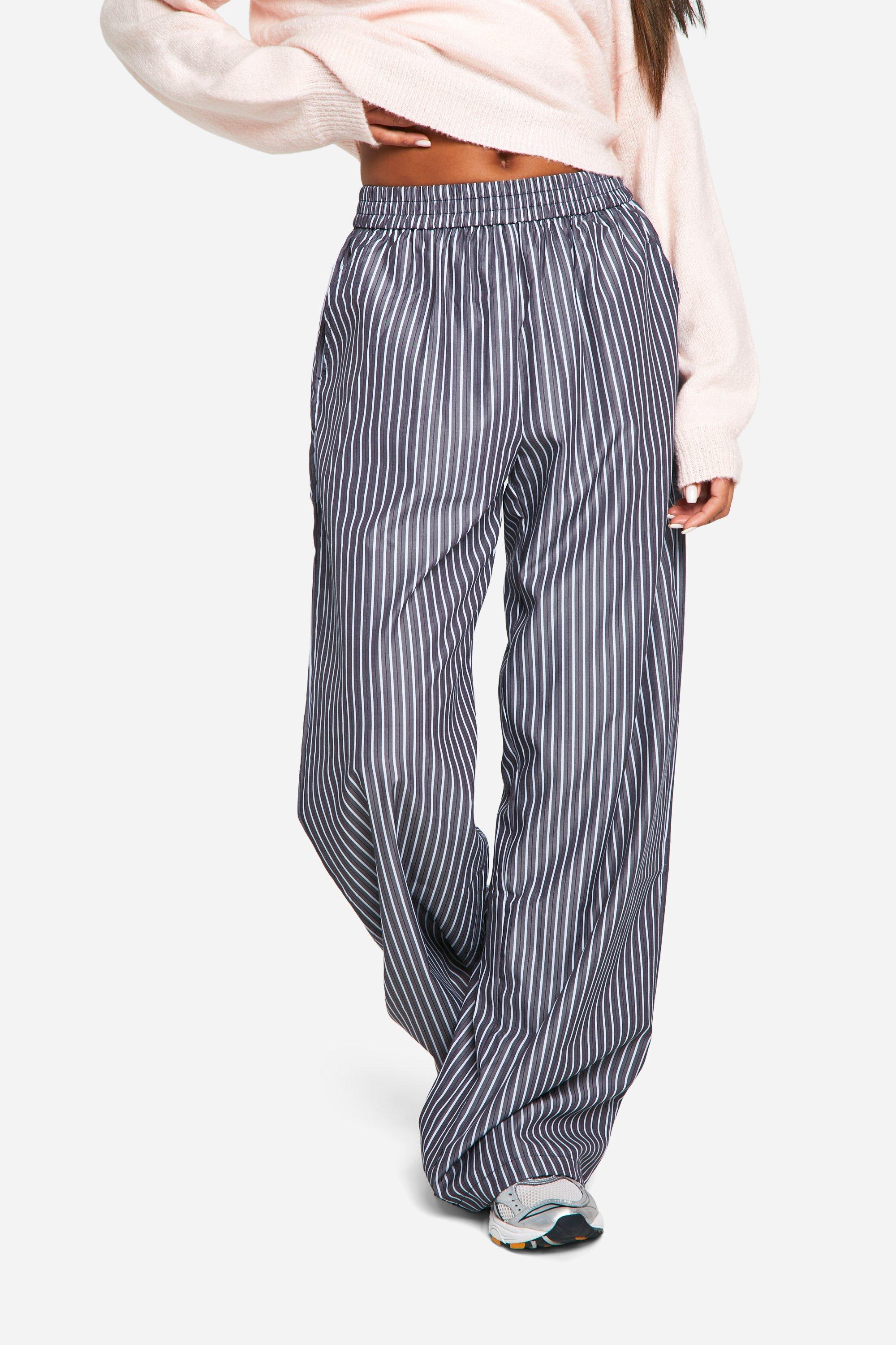Straight striped pants deals