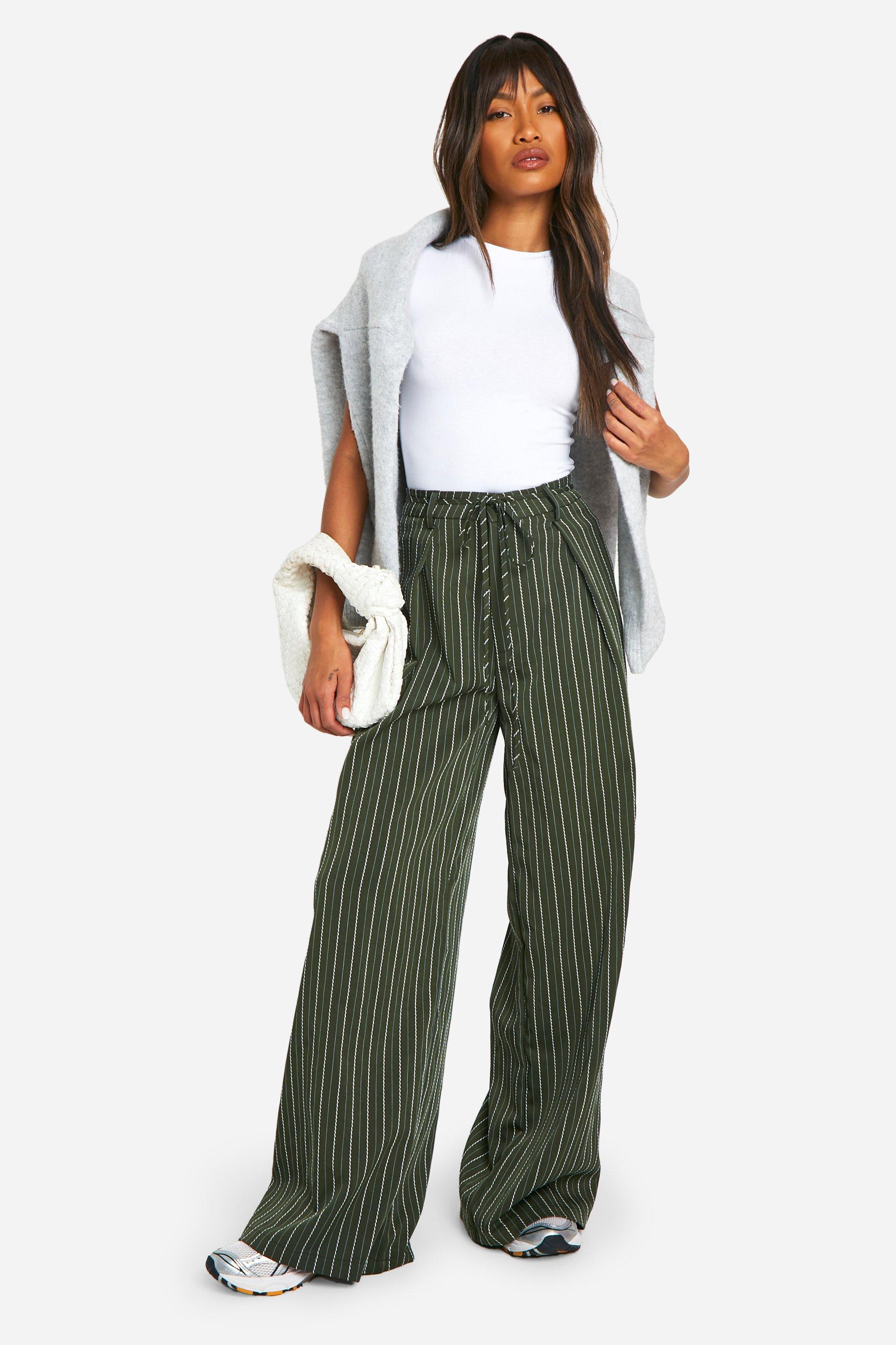 Pantalon ample plissé femme hotsell