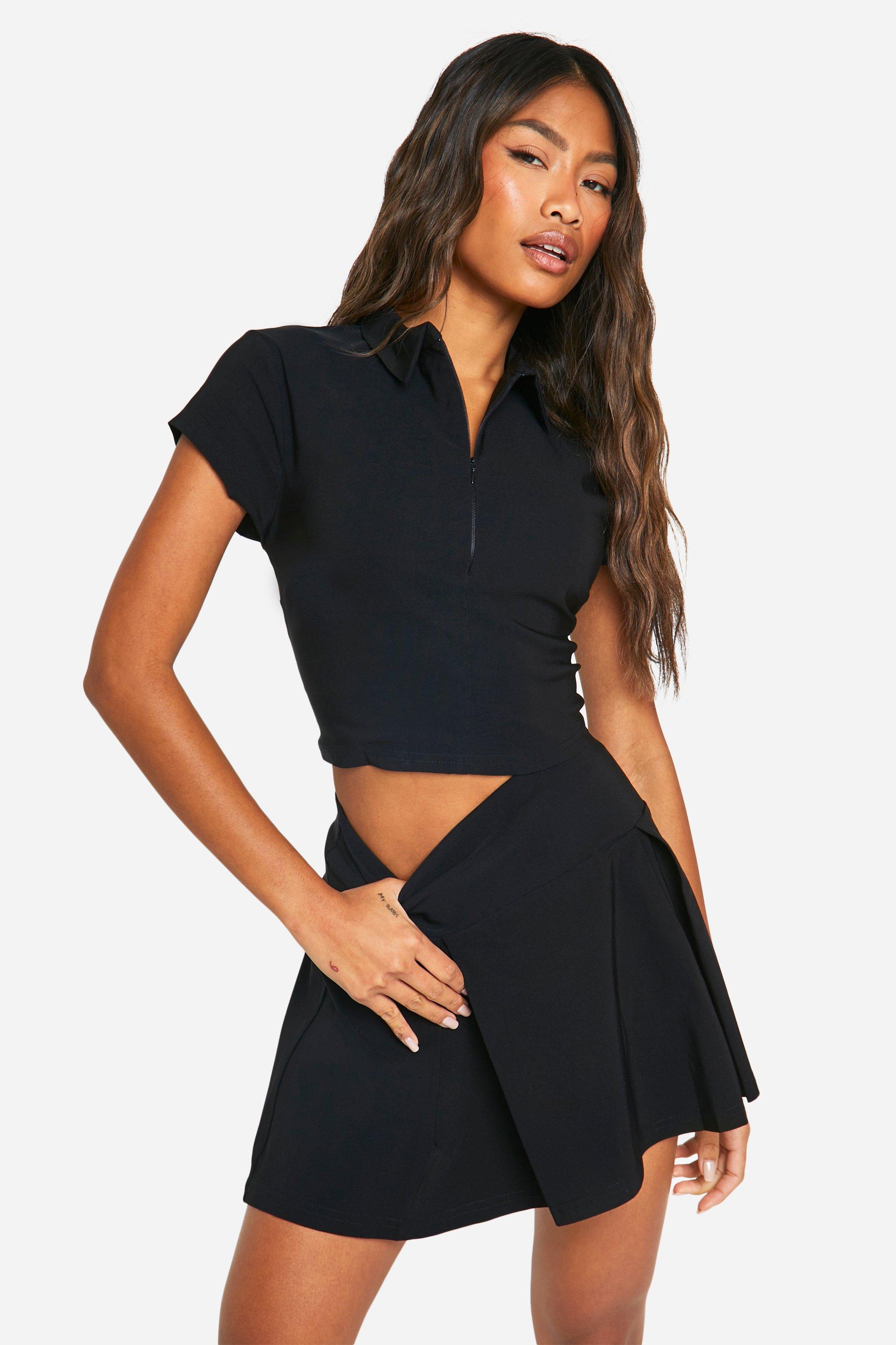 Skirt and zip up set deals