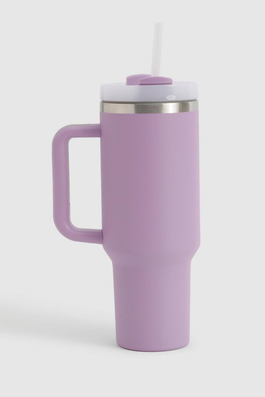 Lilac Stainless Steel Large Travel Cup image number 1