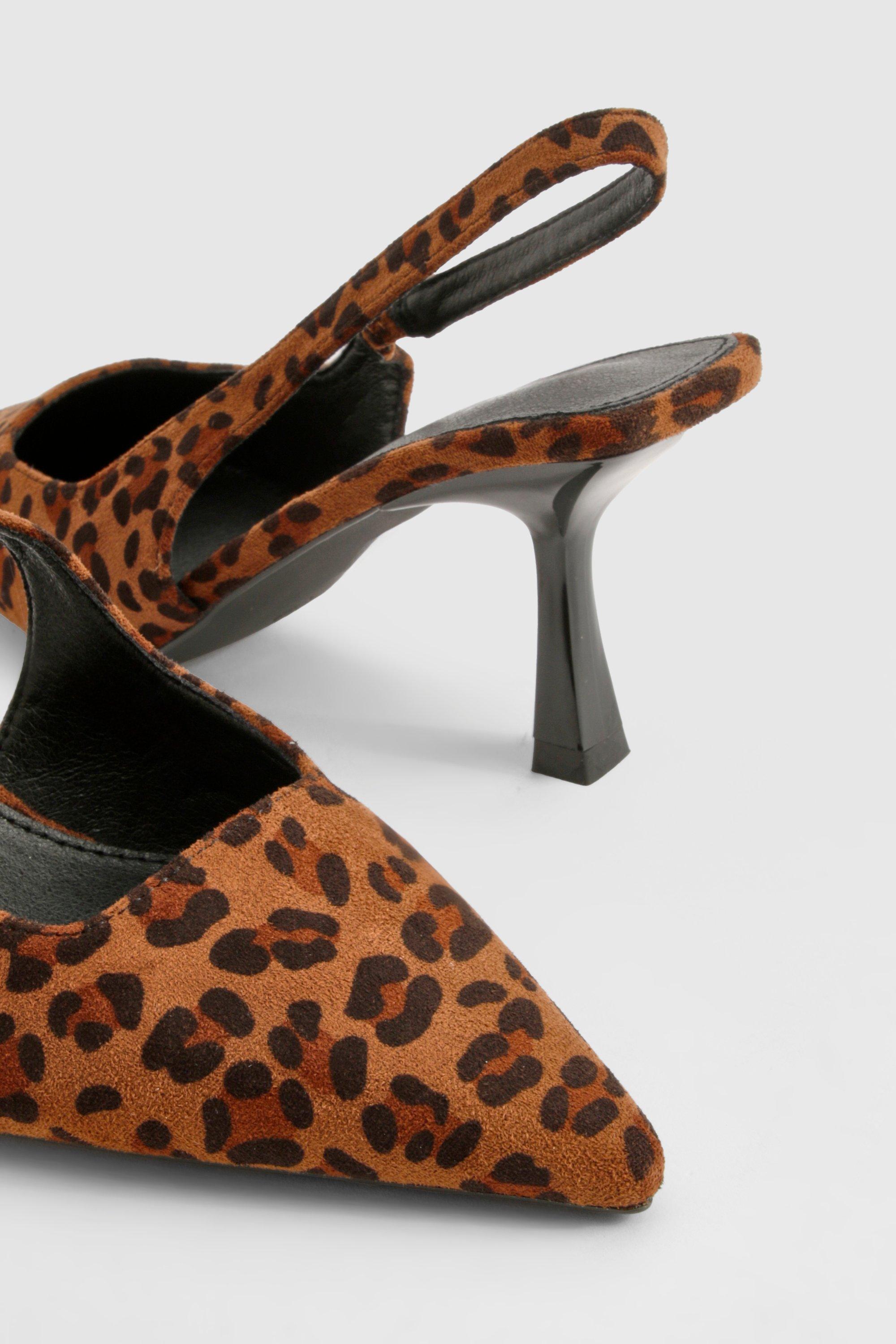 Animal print court shoes hotsell