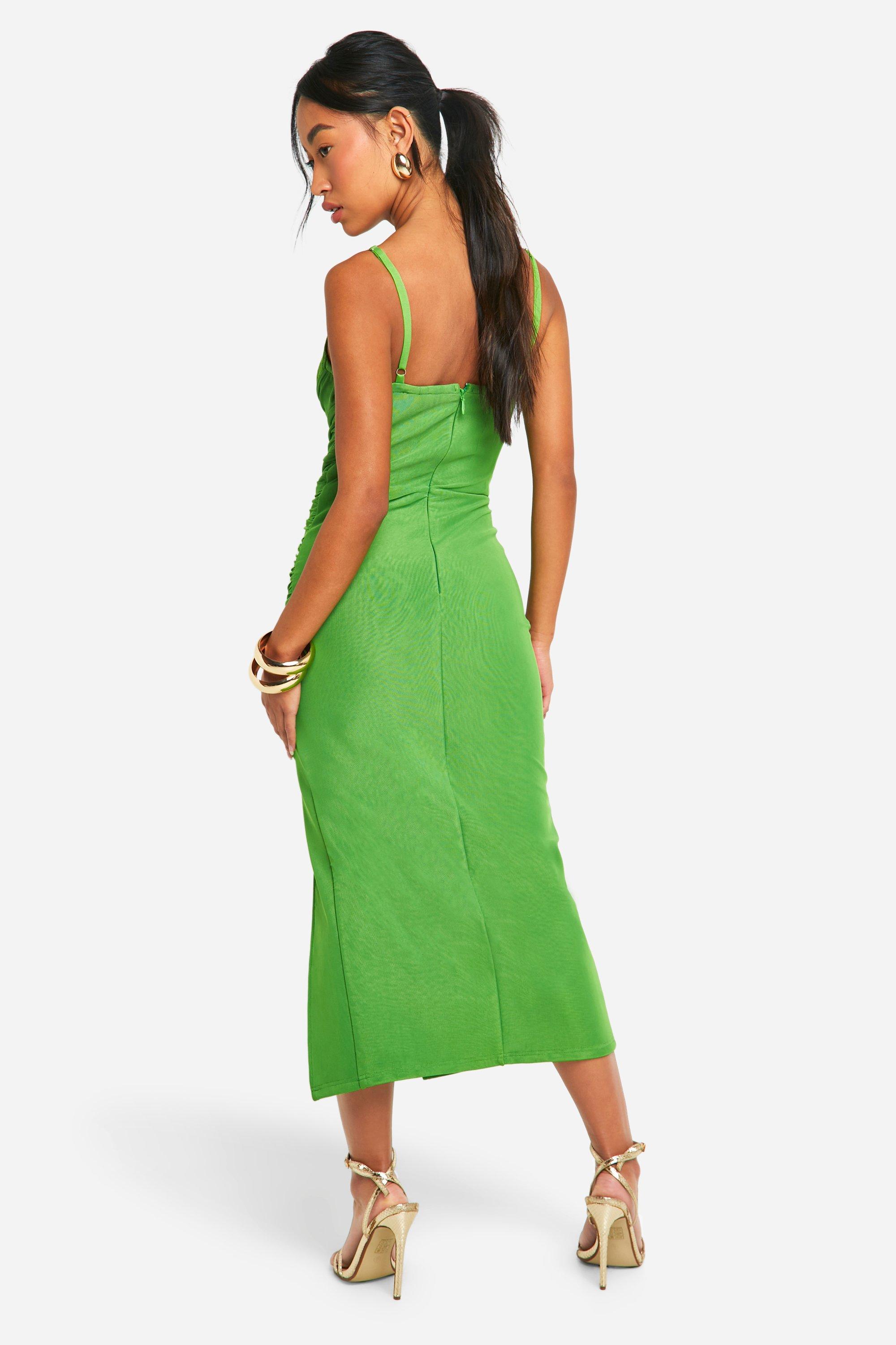 Boohoo robe fashion verte