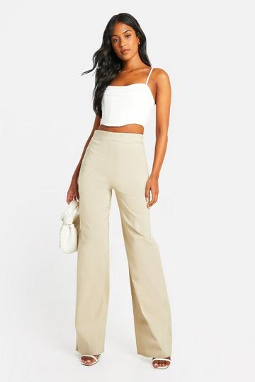 Tall Bengaline Wide Leg Pants stone