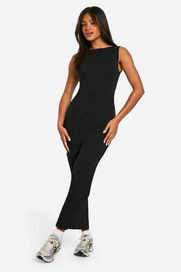 Basic Tan Maxi i Dress black