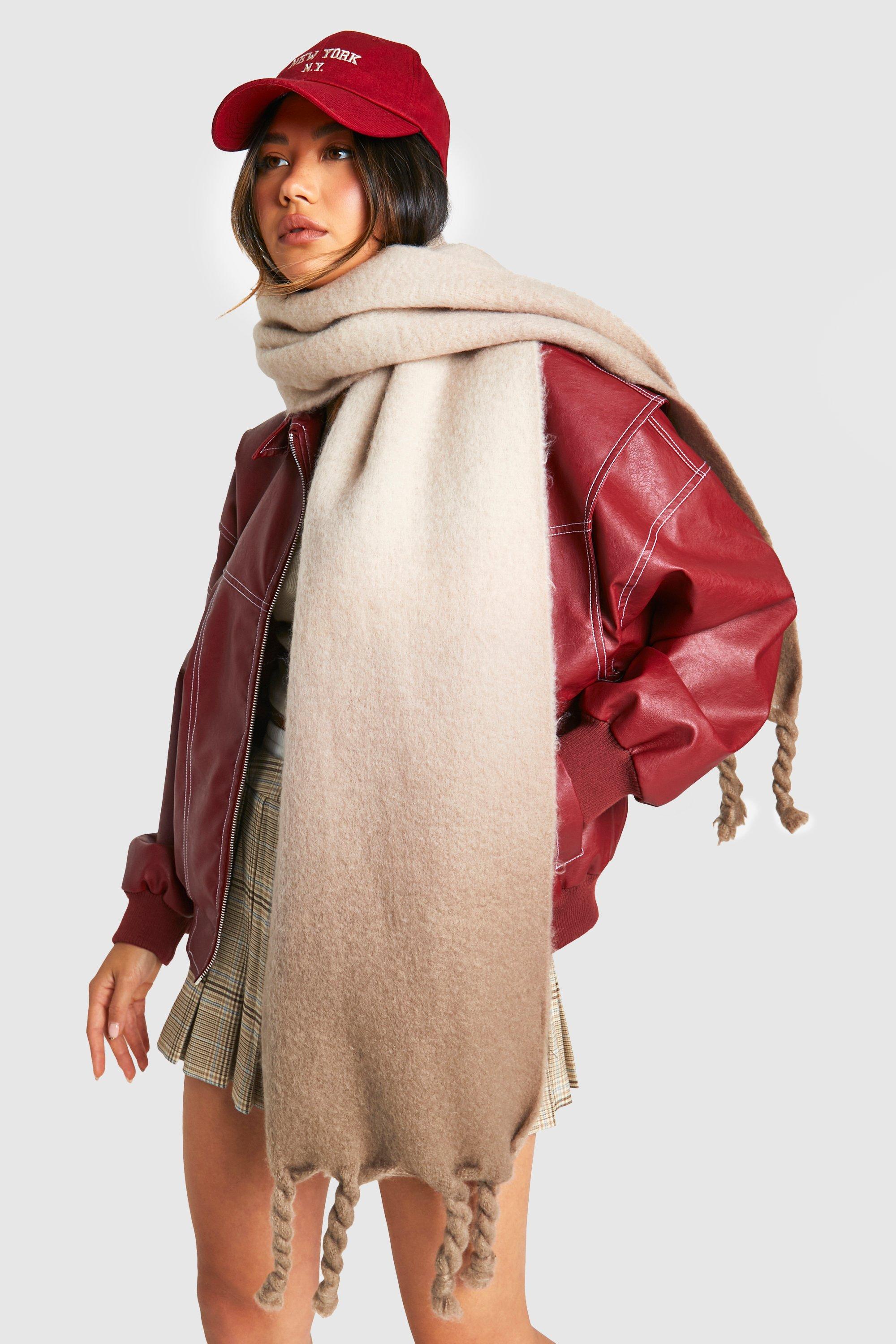 Foulard oversize brossé