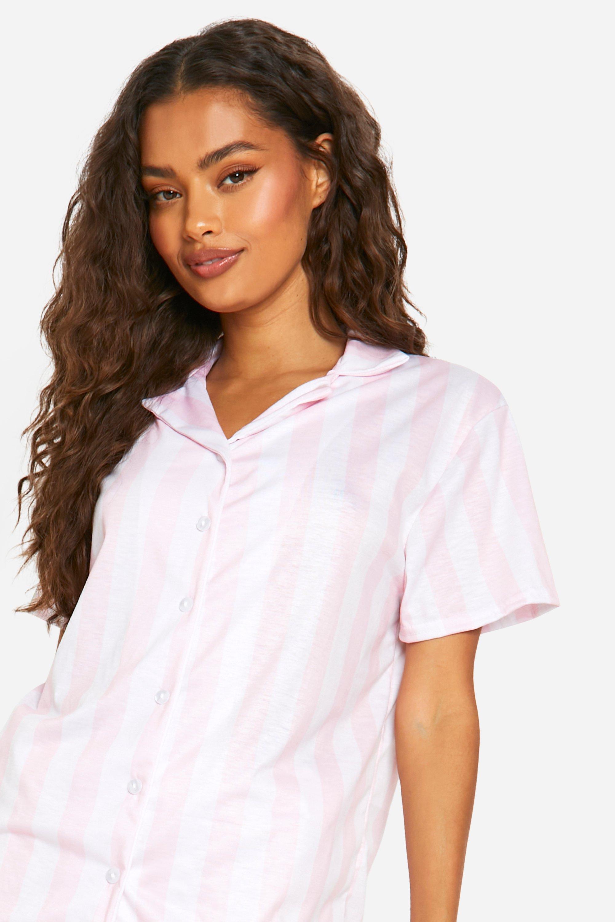 Pyjama femme chemise short hotsell