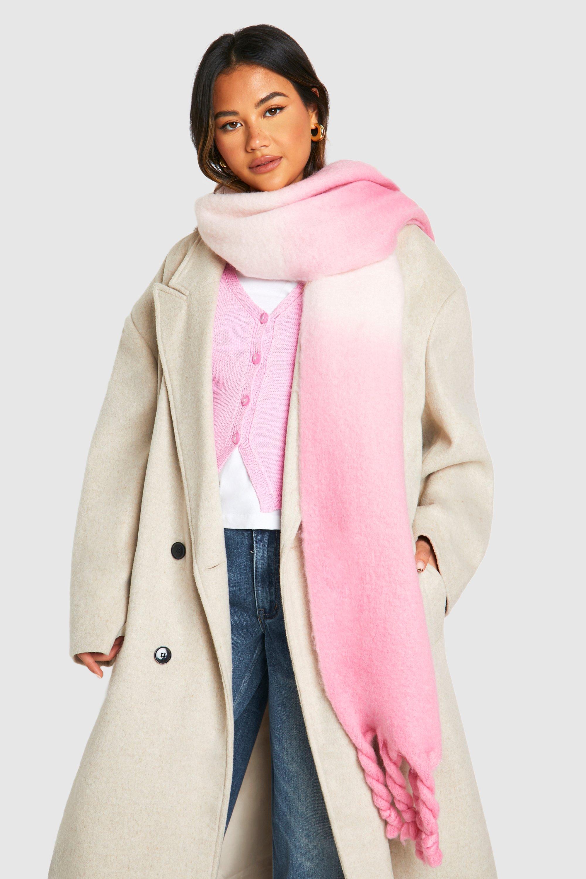 Foulard oversize brossé